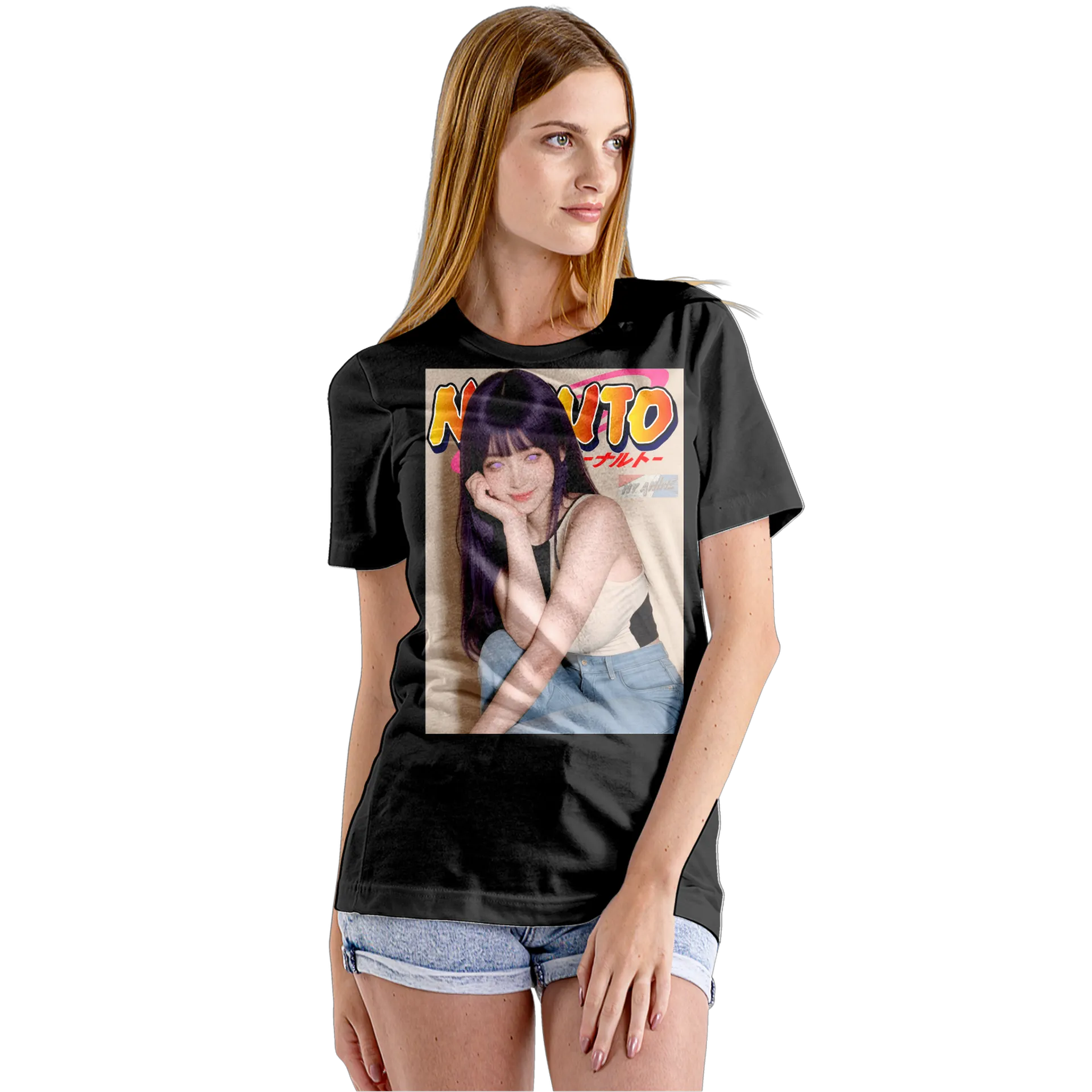 Camiseta Babylook Naruto Retrato Anime 100% Algodão - Imagem 5