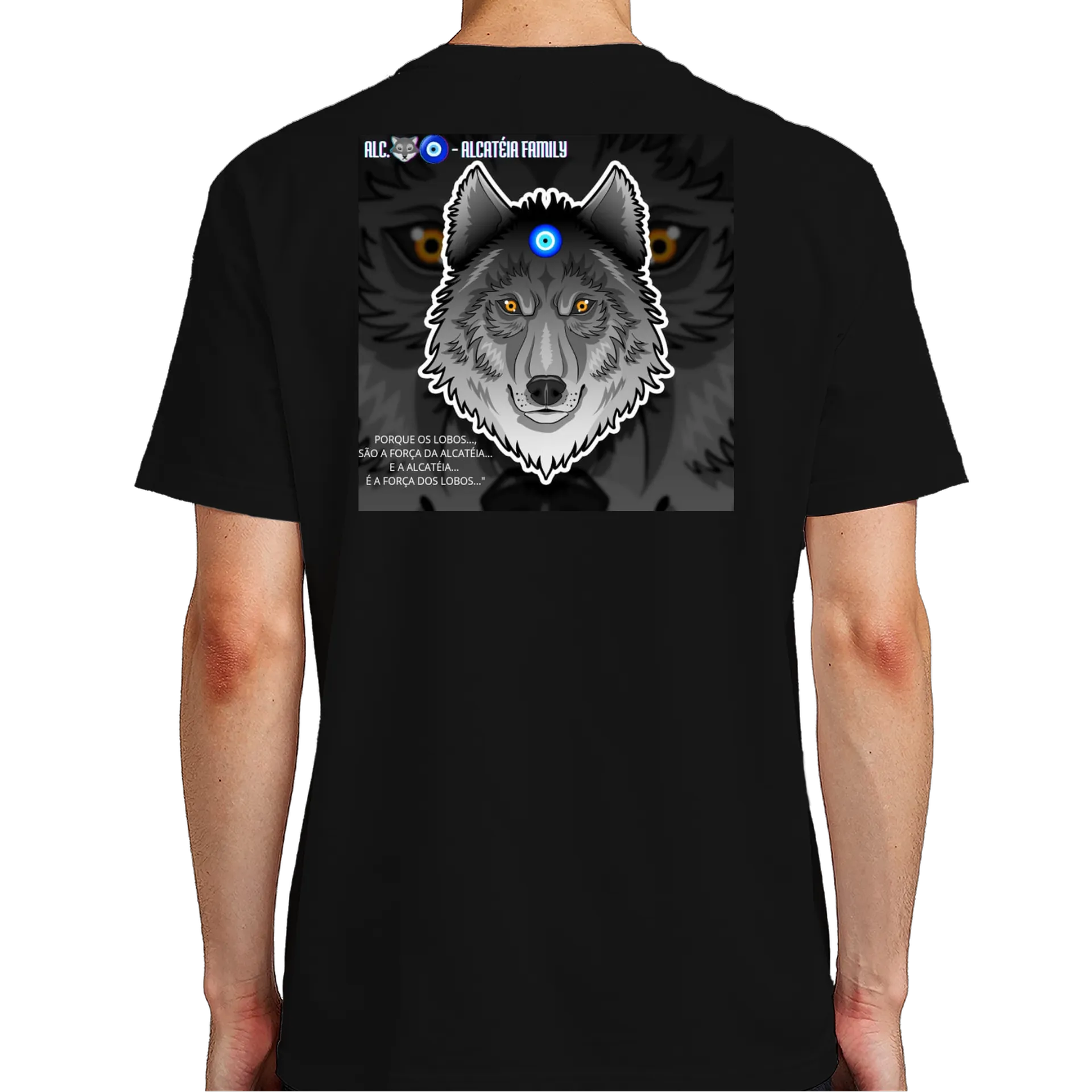 Camiseta Lobo Alcatéia 100% Algodão - Imagem 7