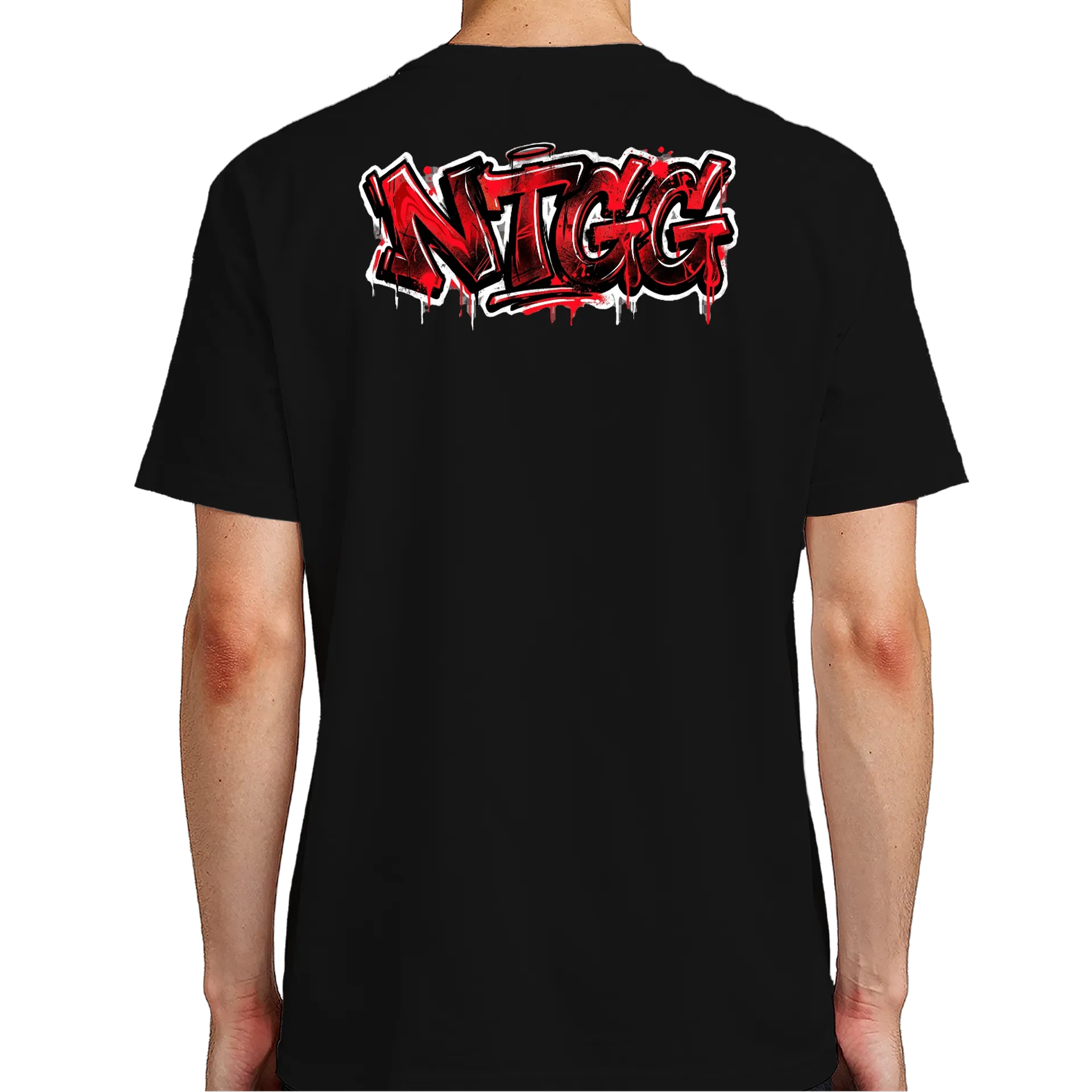 Camiseta New Team Graffiti Vermelho 100% Algodão - Imagem 7