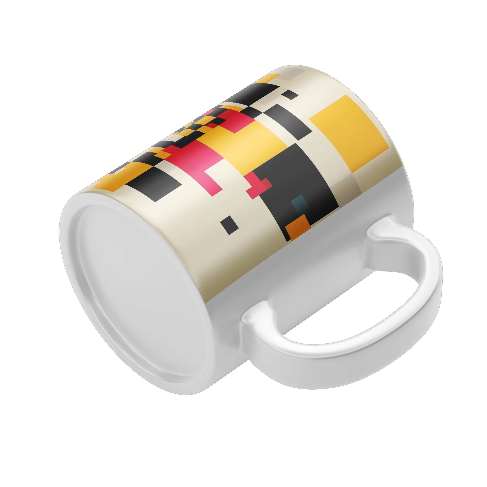 Caneca Estampa Geométrica Colorida 325ml - Imagem 4