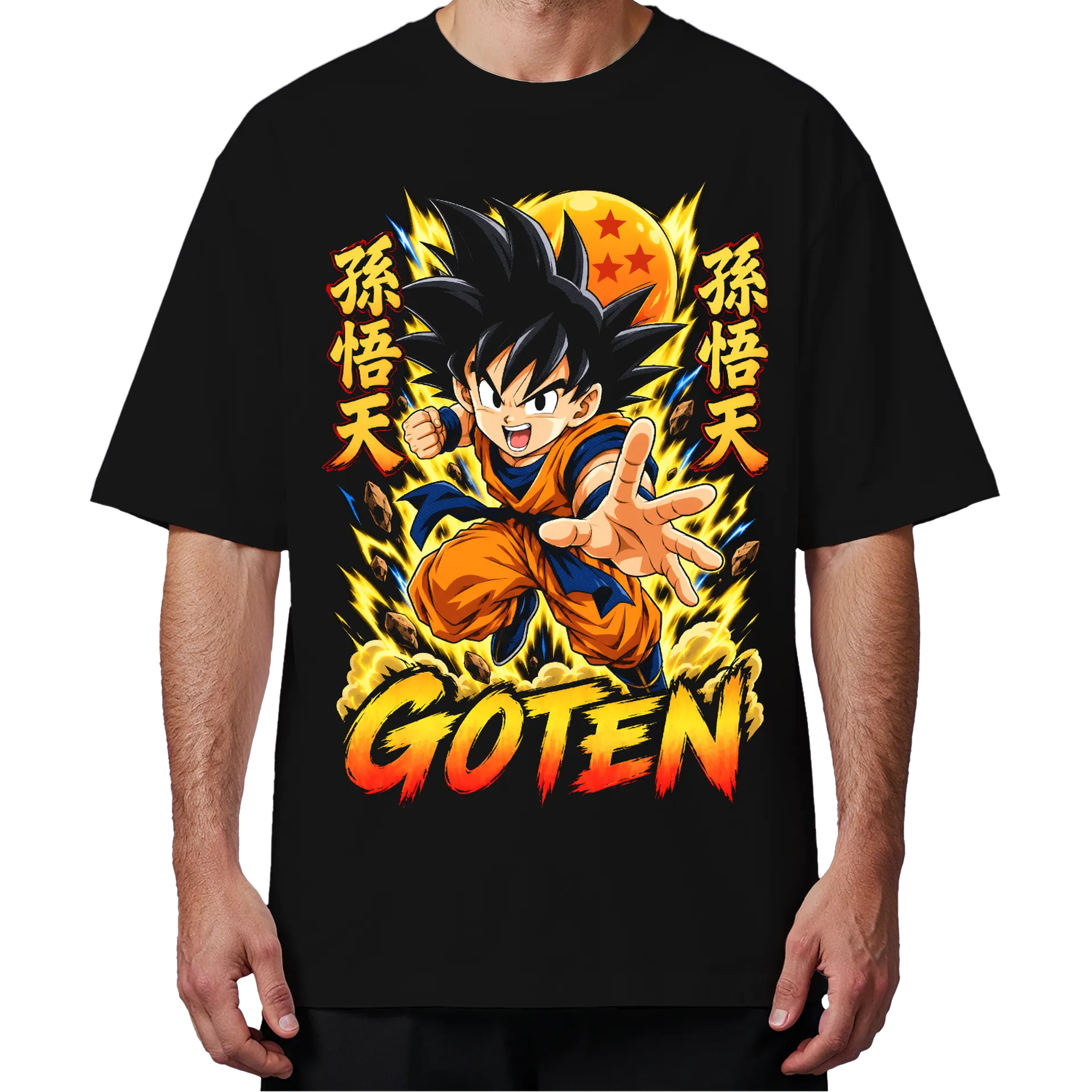 Camiseta Oversized Goten Anime Dragon Ball Premium - Imagem 4