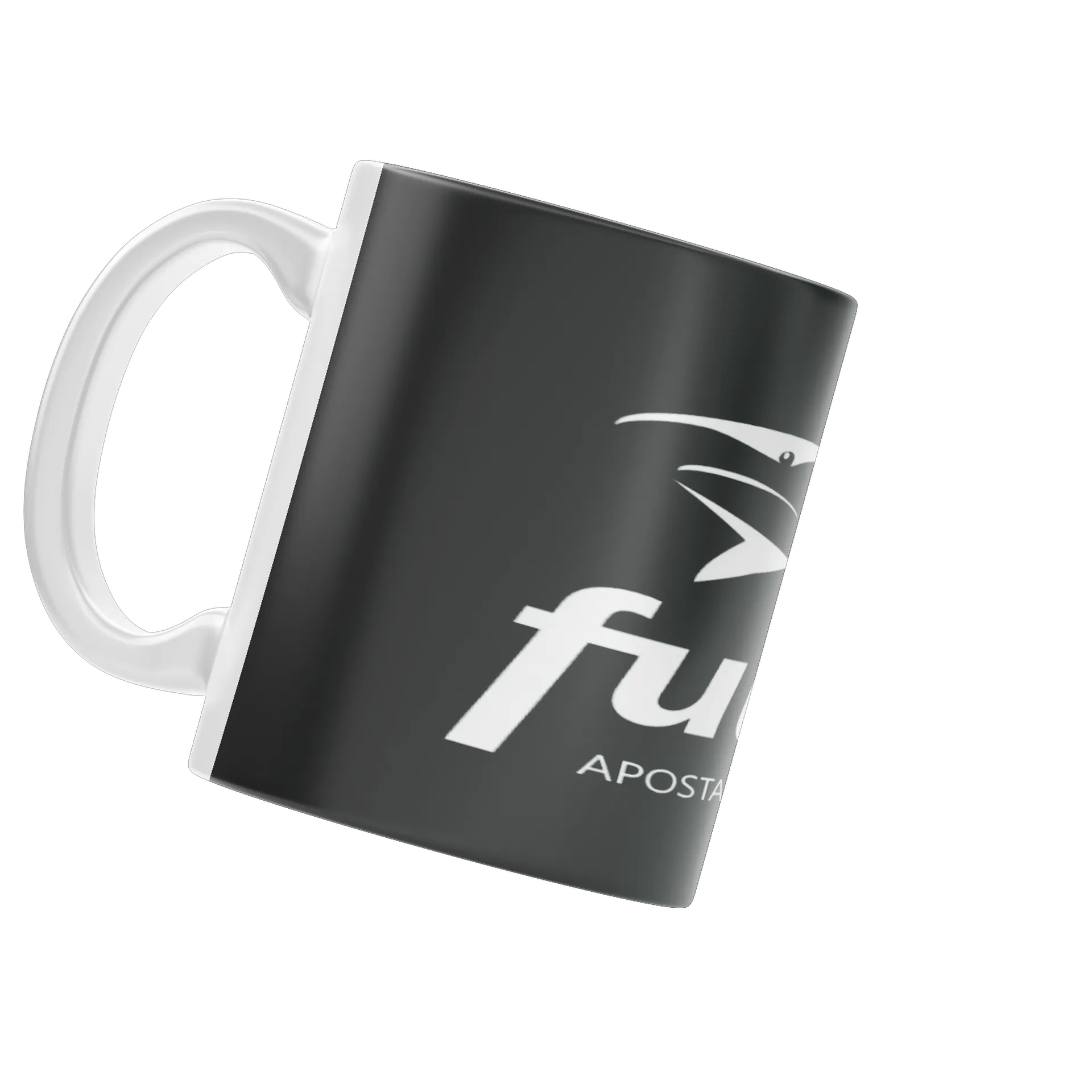 Caneca Porcelana Tubarão Estampa Esportiva Branco - Imagem 3