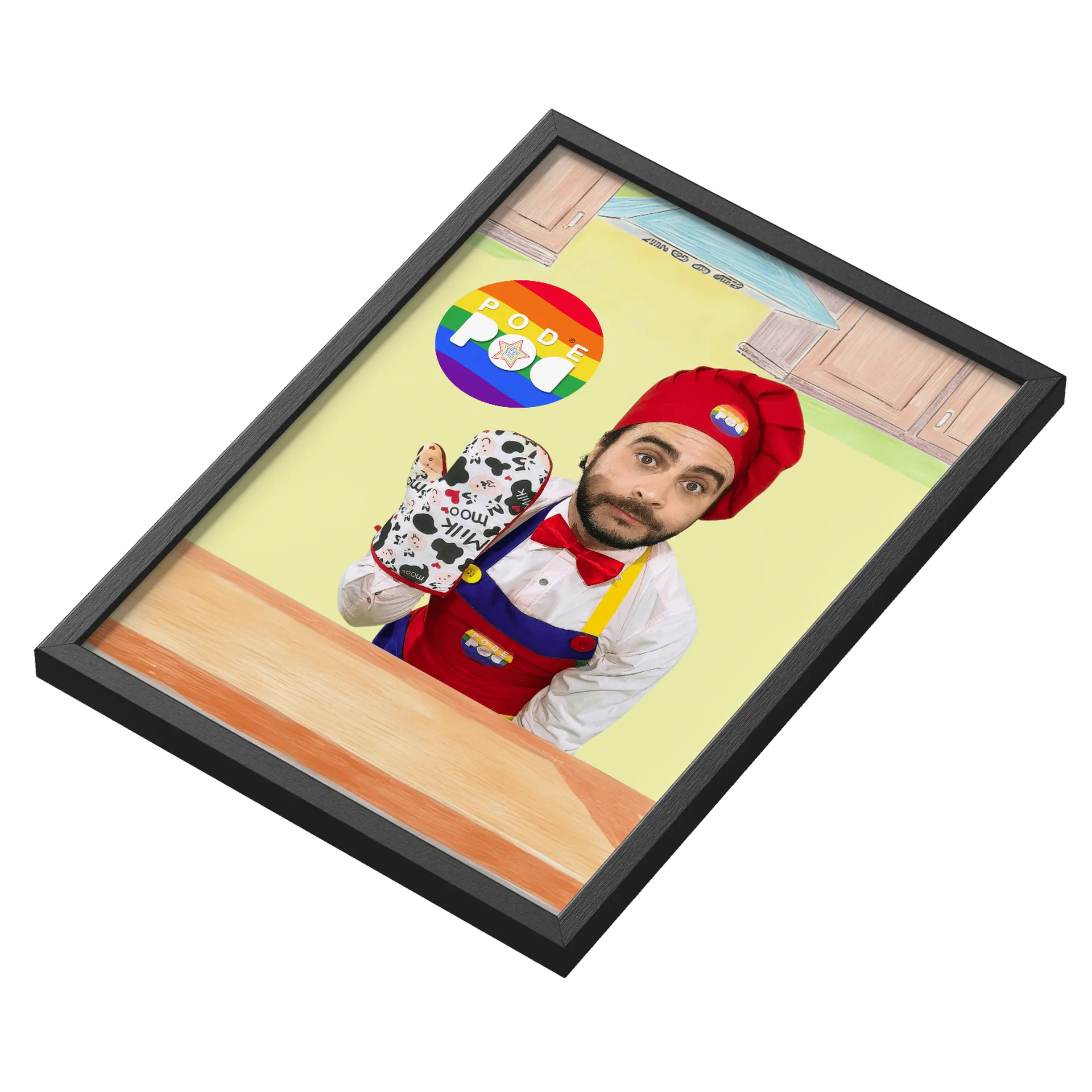 Quadro A3 personalizado Com Vidro Poc na Cozinha - Imagem 3