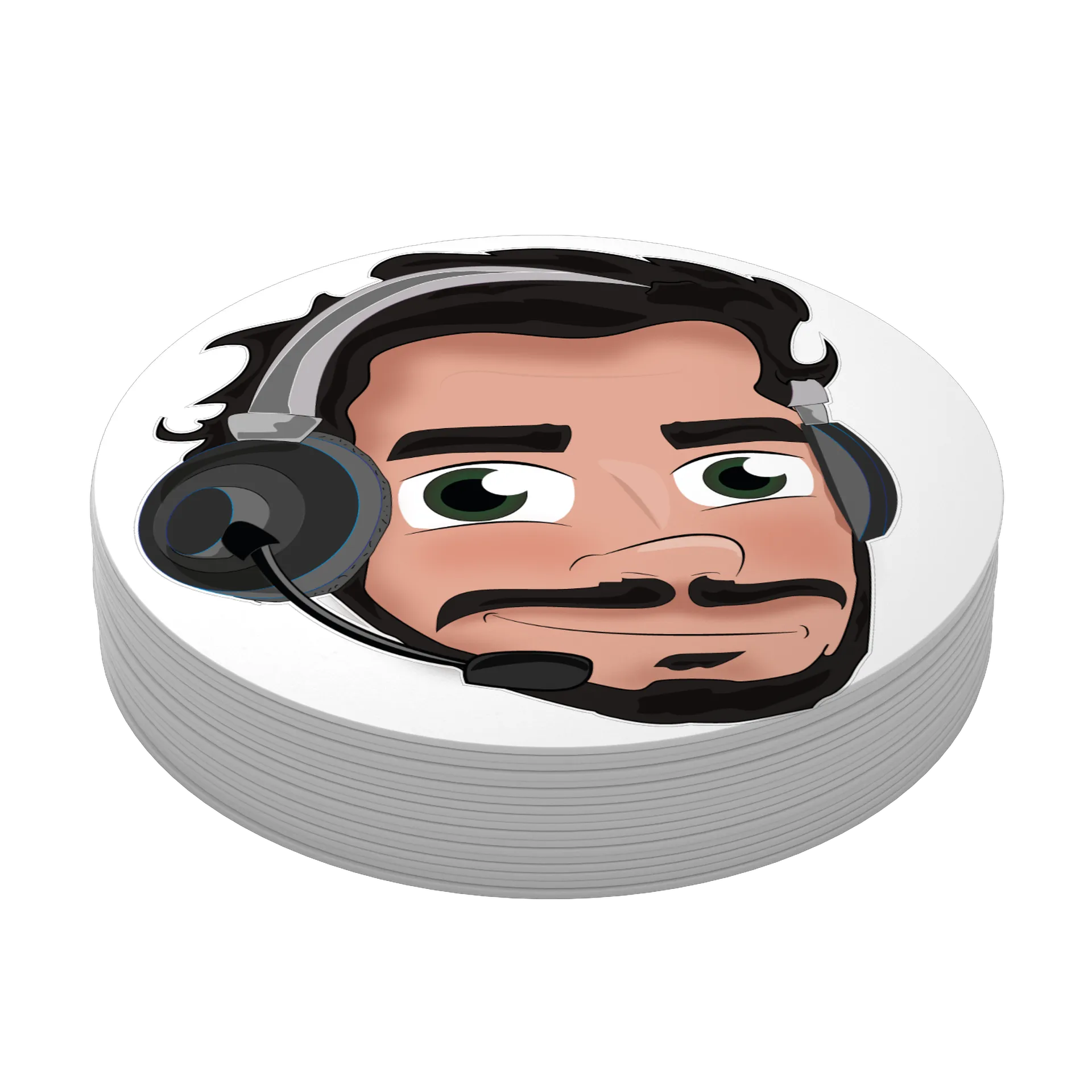 Porta-copo MDF Personagem Gamer 10x10cm - Imagem 4