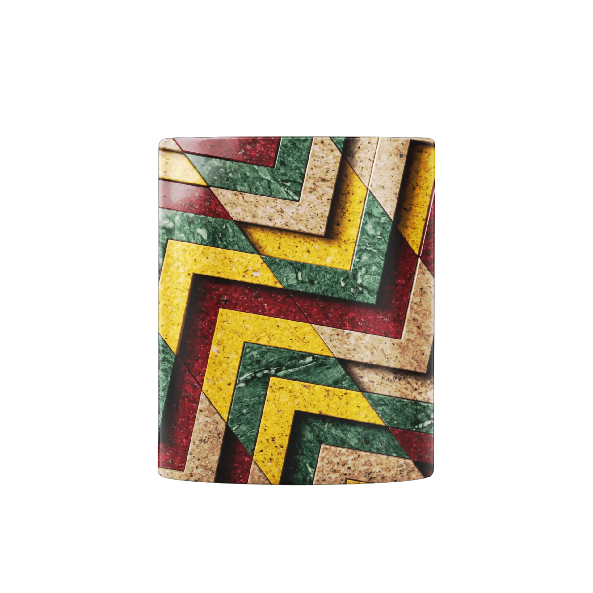 Caneca Estampa Geométrica Abstrata Mármore 325ml - Imagem 3