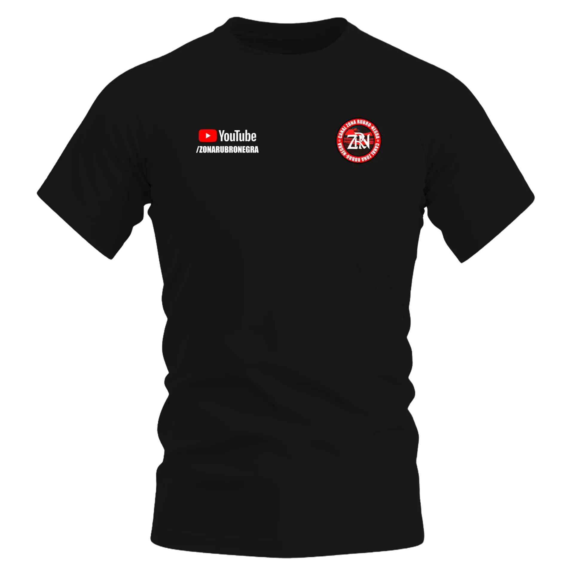 Camiseta DryFit Zona Rubro Negra Simples de ZONA RUBRO NEGRA