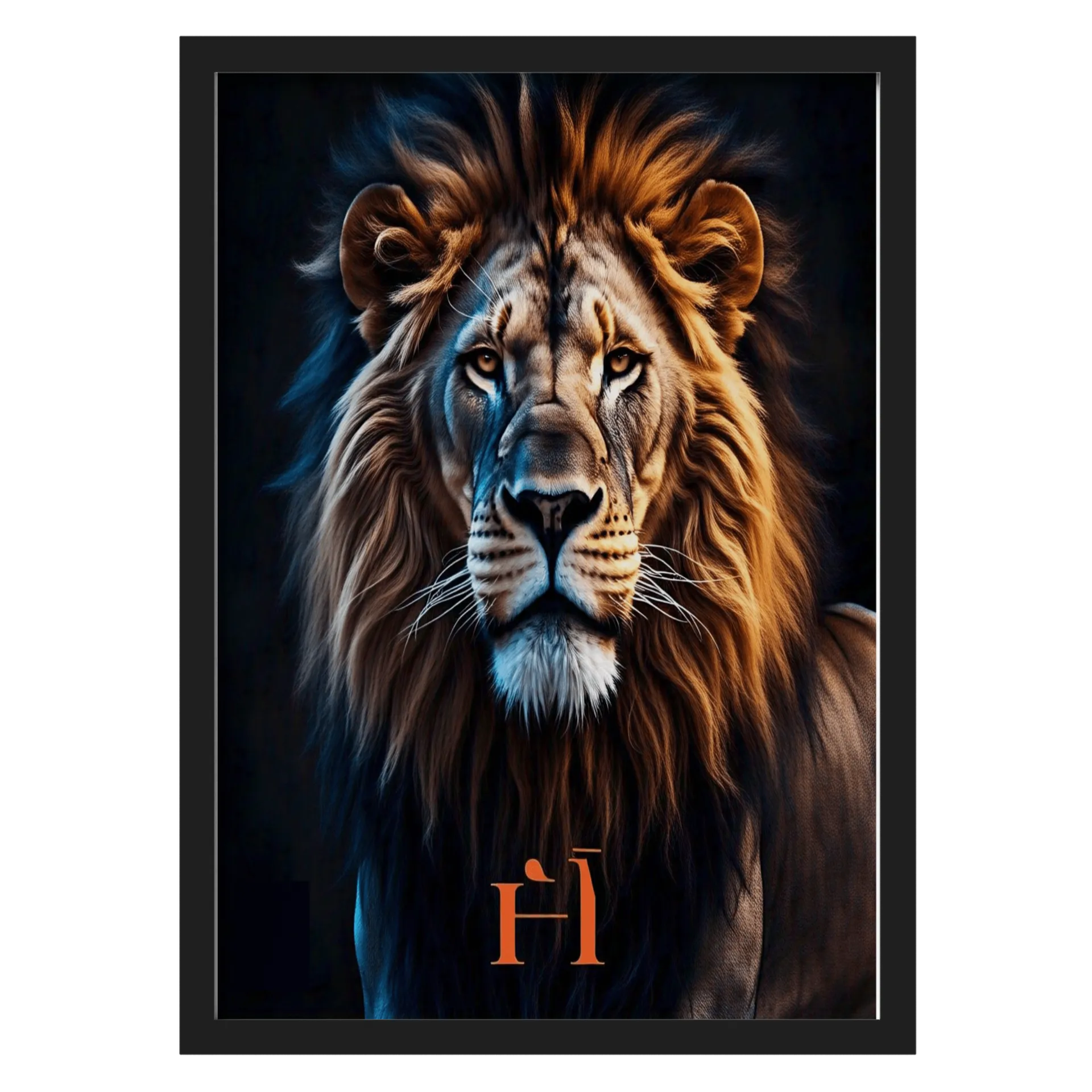Quadro A3 personalizado Leão Hannah de John Silver