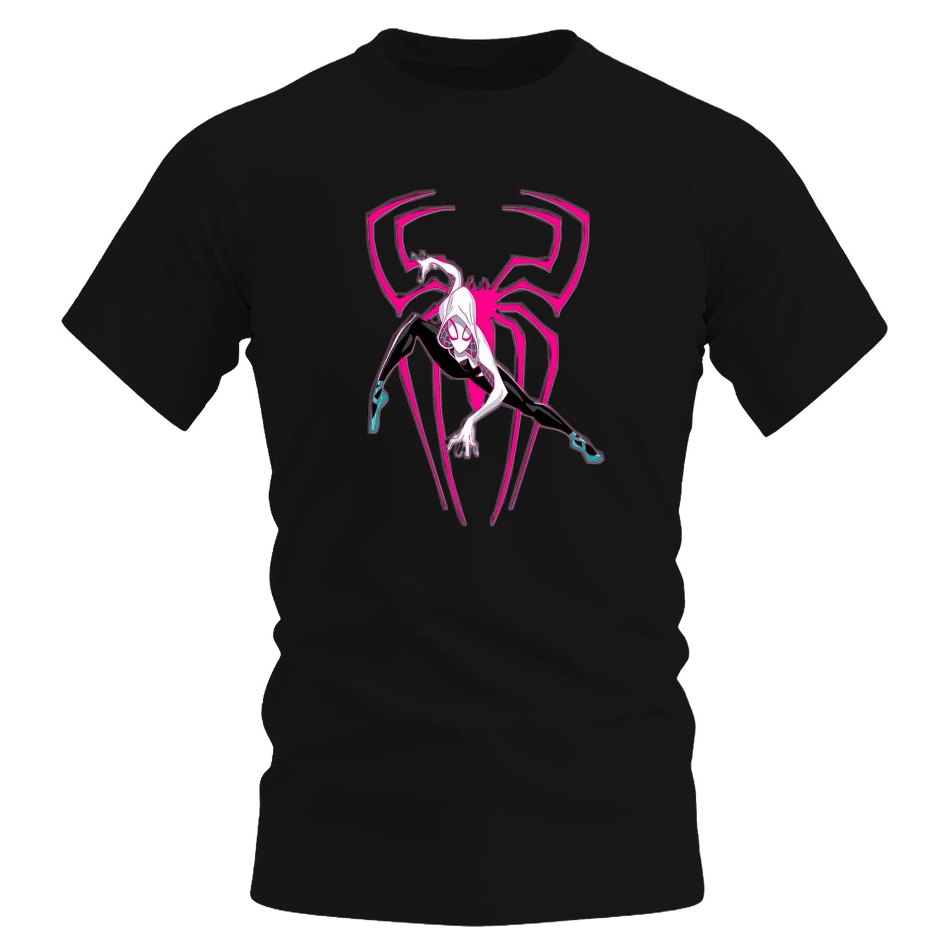 Camiseta Dry Fit Aranha Estilo Cartoon 100% Algodão - Imagem 1