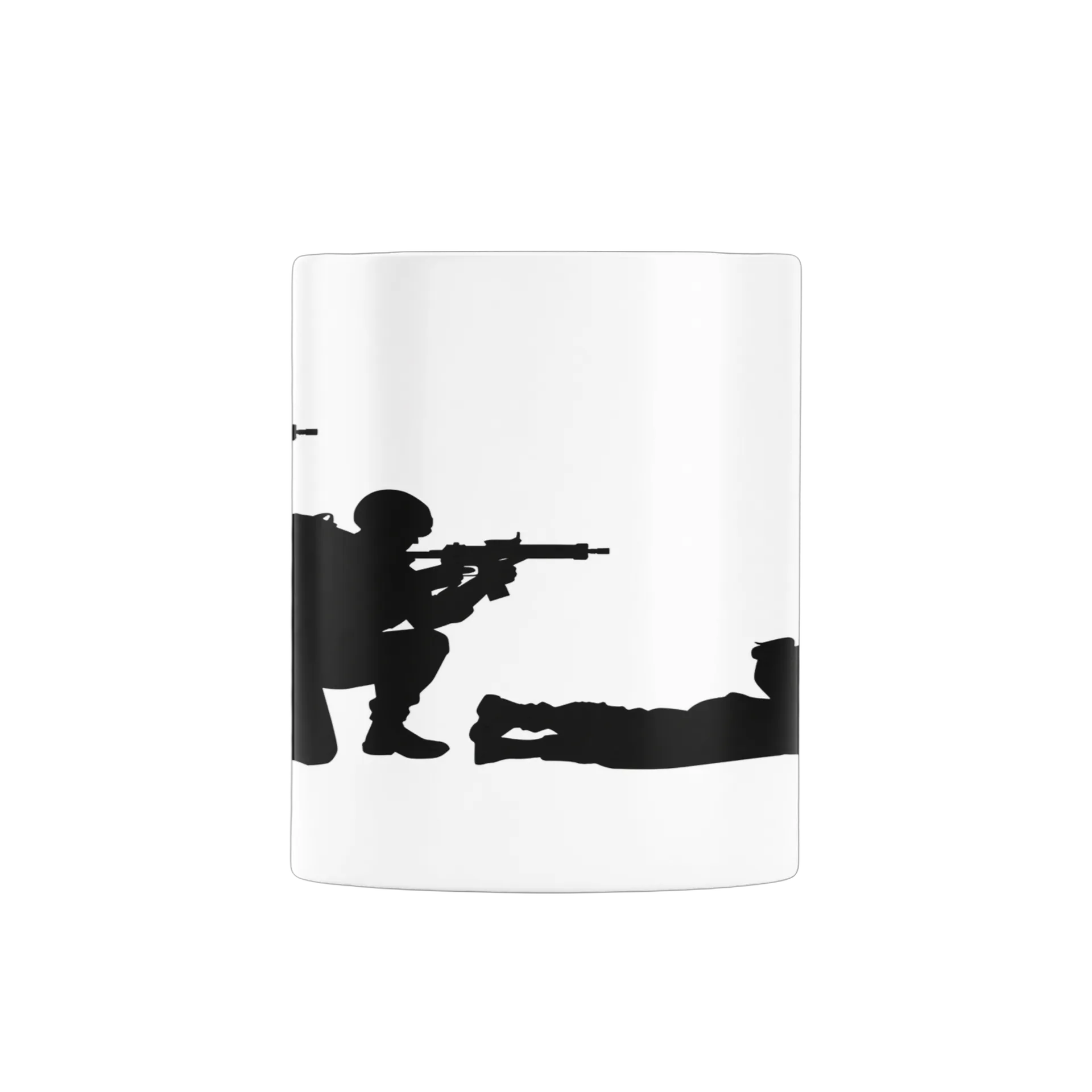 Caneca Silhueta de Soldados Militares 325ml - Imagem 2