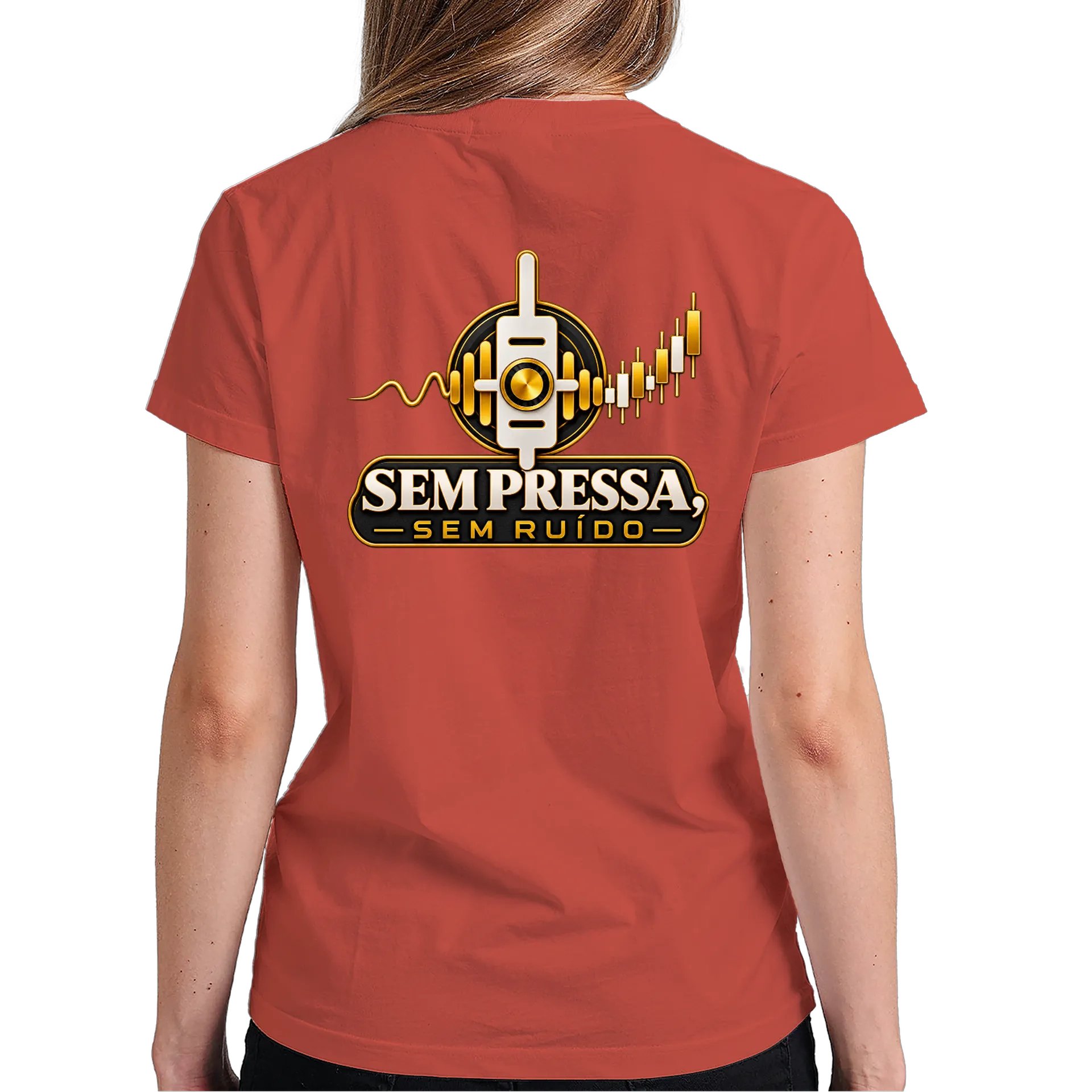 Camiseta Sem Pressa Sem Ruído 100% Algodão - Imagem 6