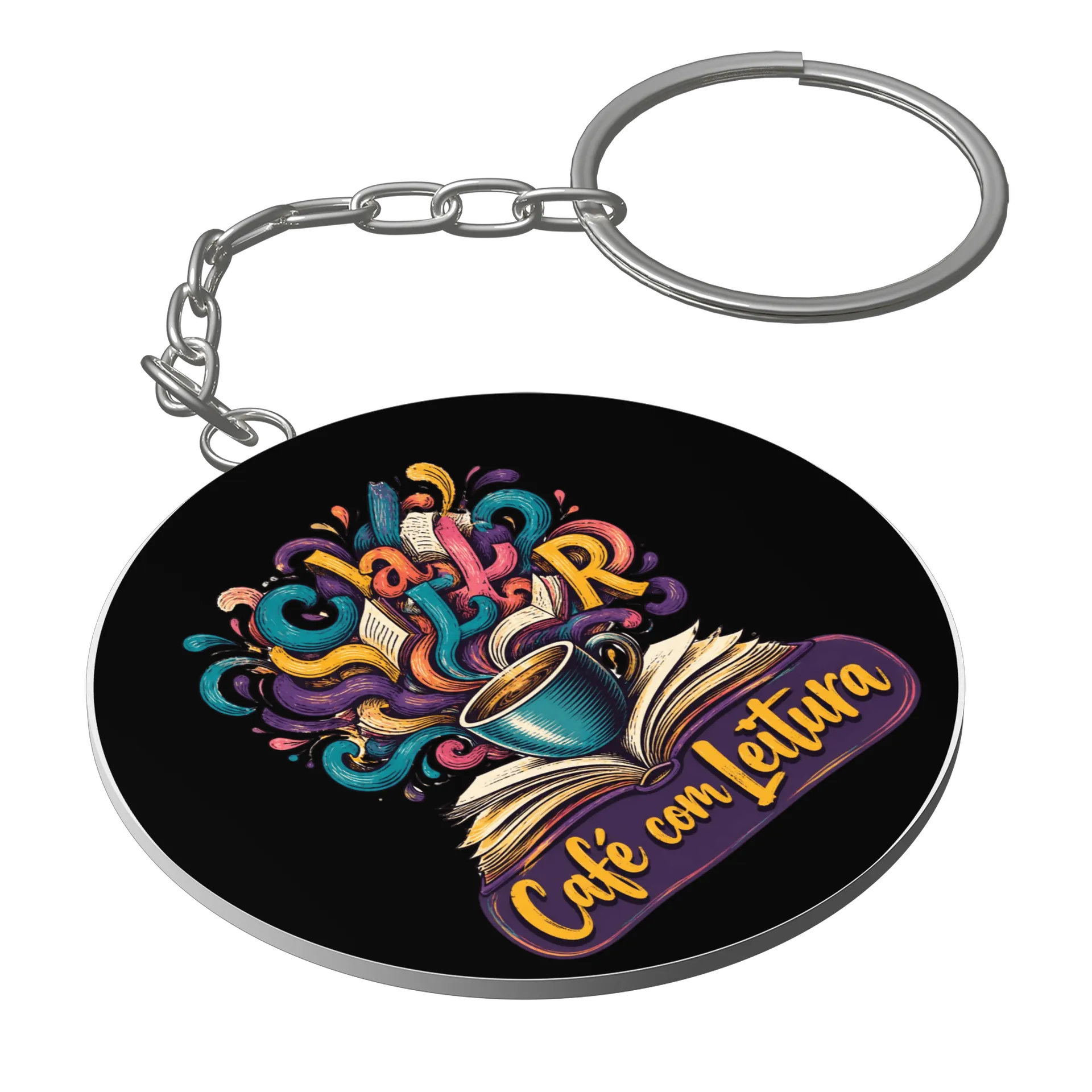 Chaveiro personalizado Café com Leitura de Henrique Freitas — imagem 1 de 3
