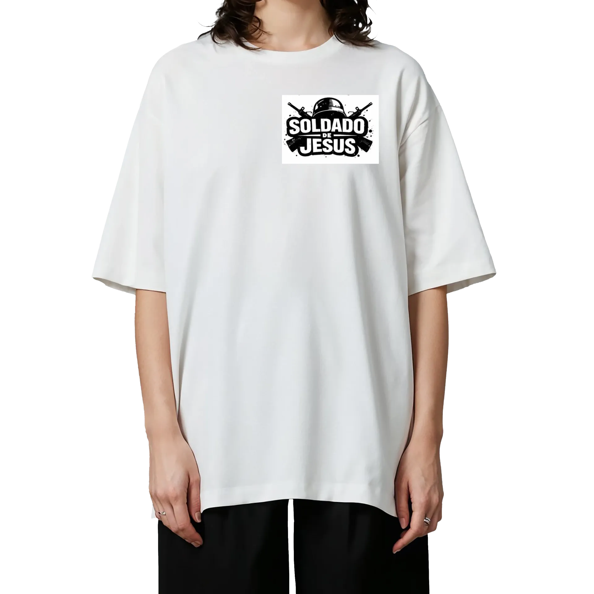 Camiseta Oversized soldado de Jesus  - Imagem 3