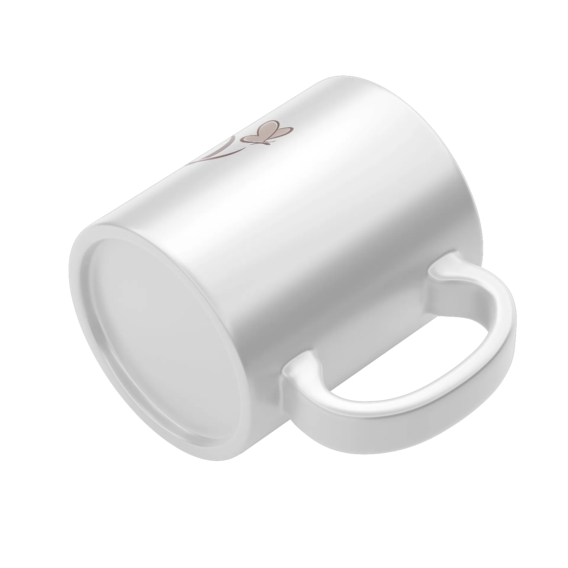 Caneca Porcelana Gatos e Flores 325ml de Reis — imagem 4 de 4