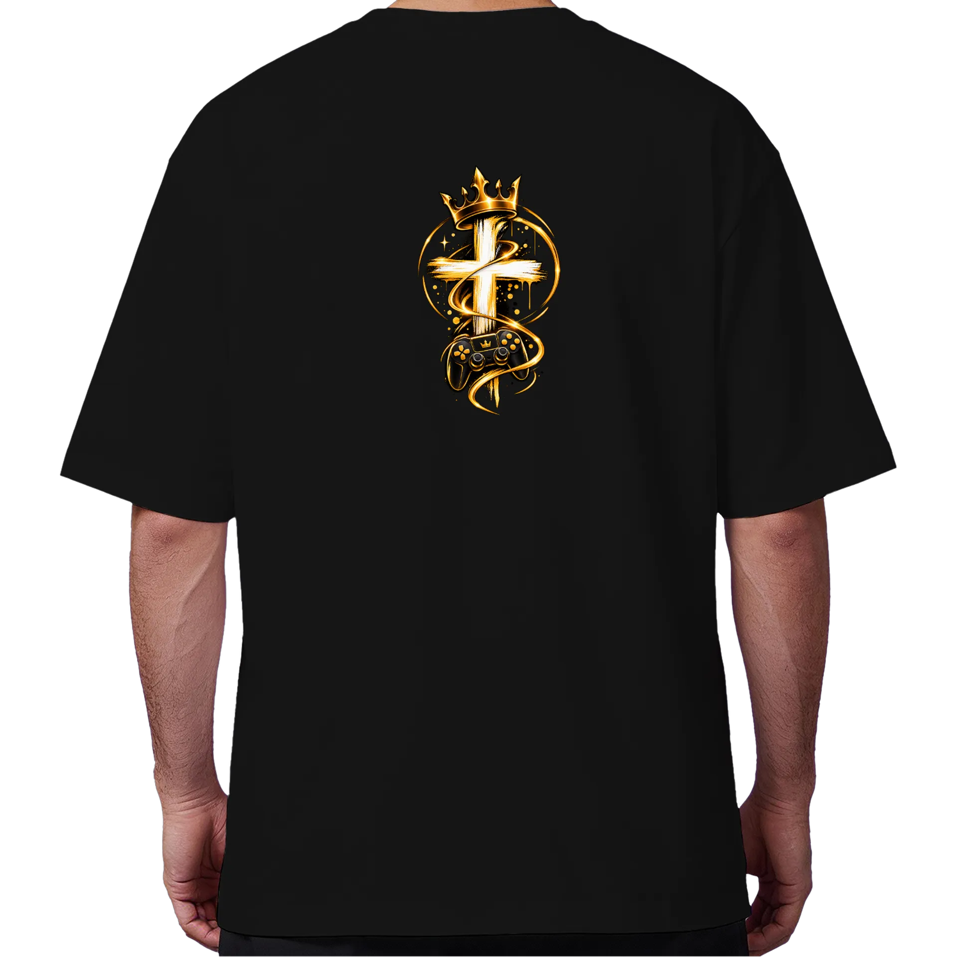 Camiseta Oversized Estampa Deus é a Minha Gameplay - Imagem 6