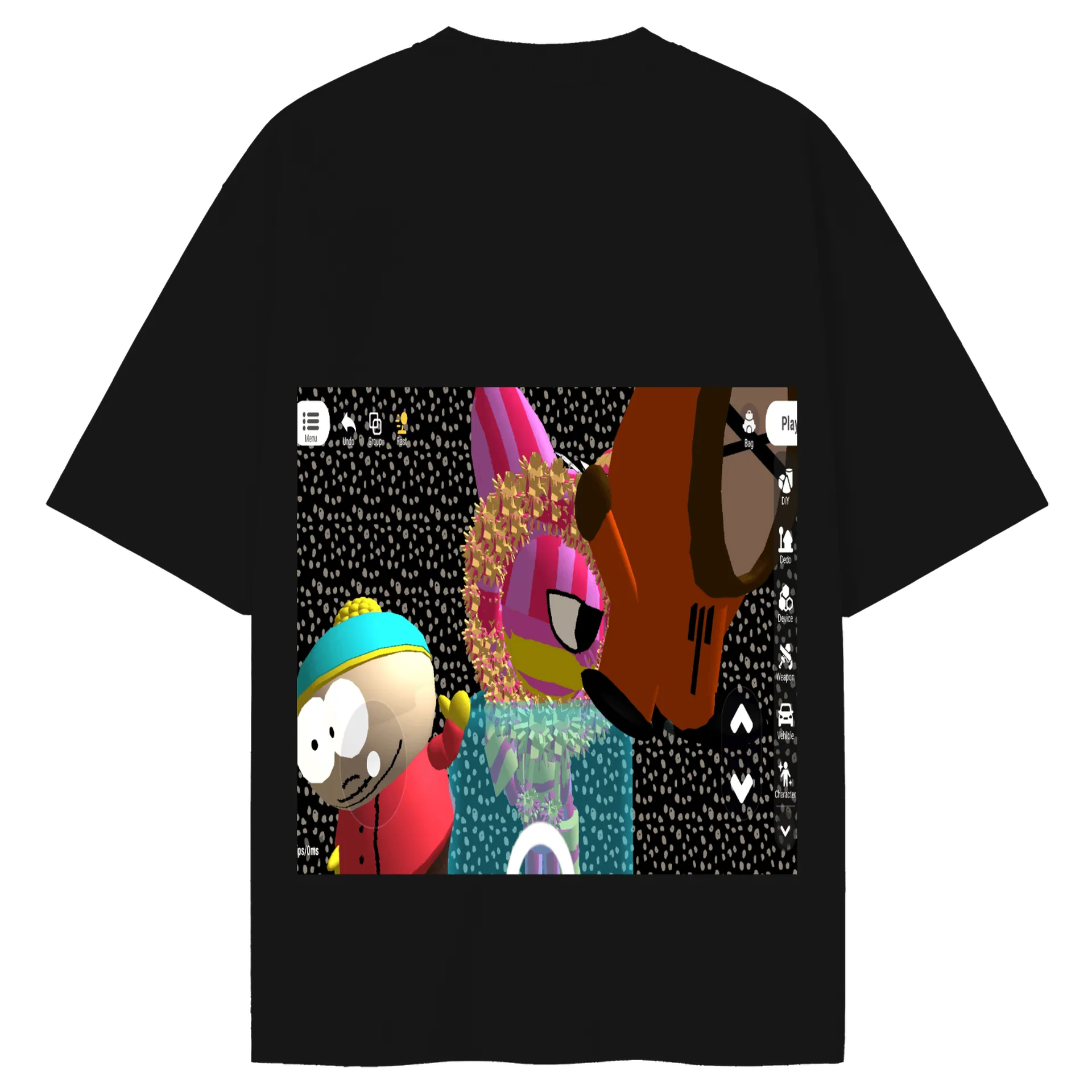 Camiseta Oversized meus personagens favoritos de Candle unier star [0fc] — imagem 2 de 6
