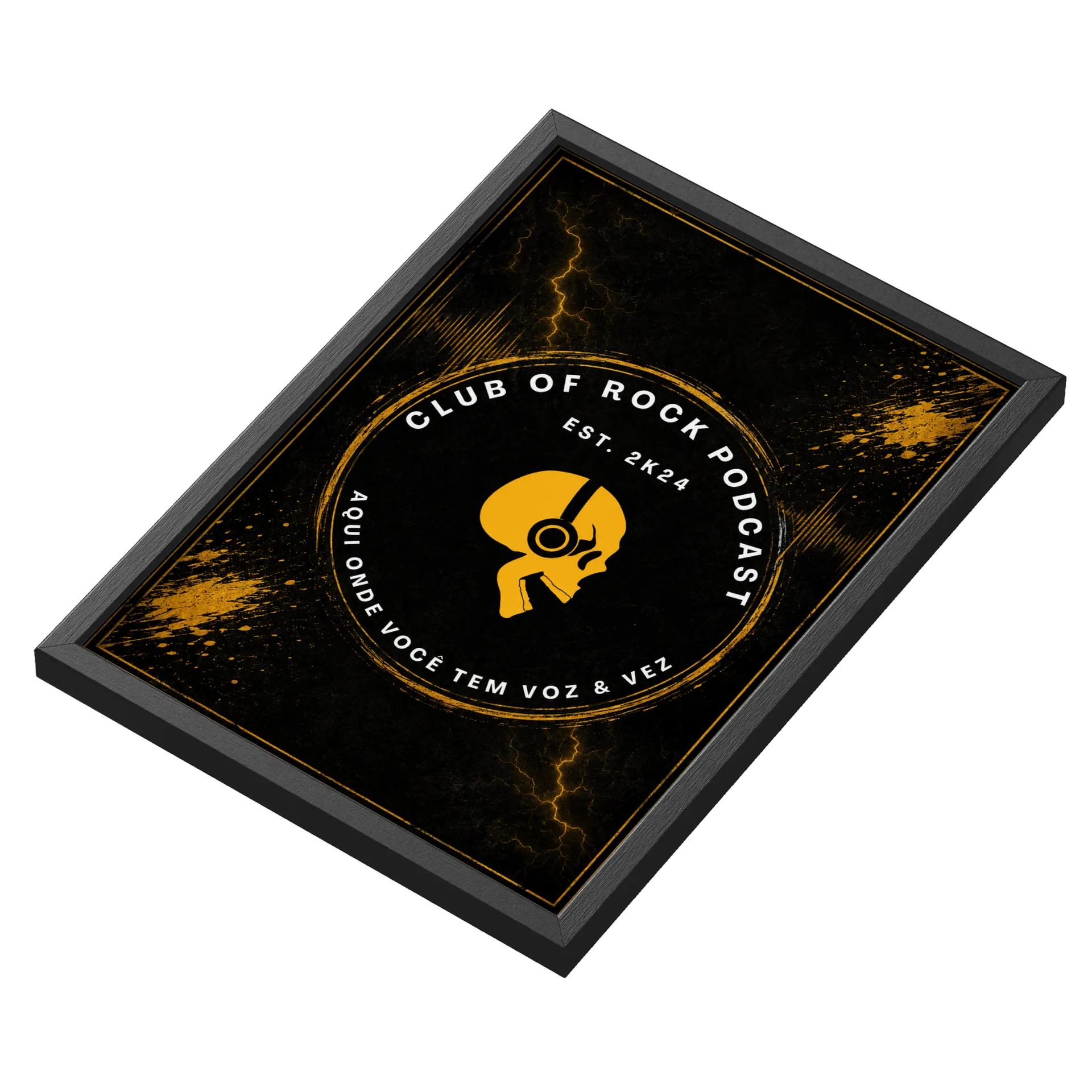 Quadro A3 – Club Of Rock Podcast | Est. 2K24  de Club Of Rock Podcast Store  — imagem 3 de 3
