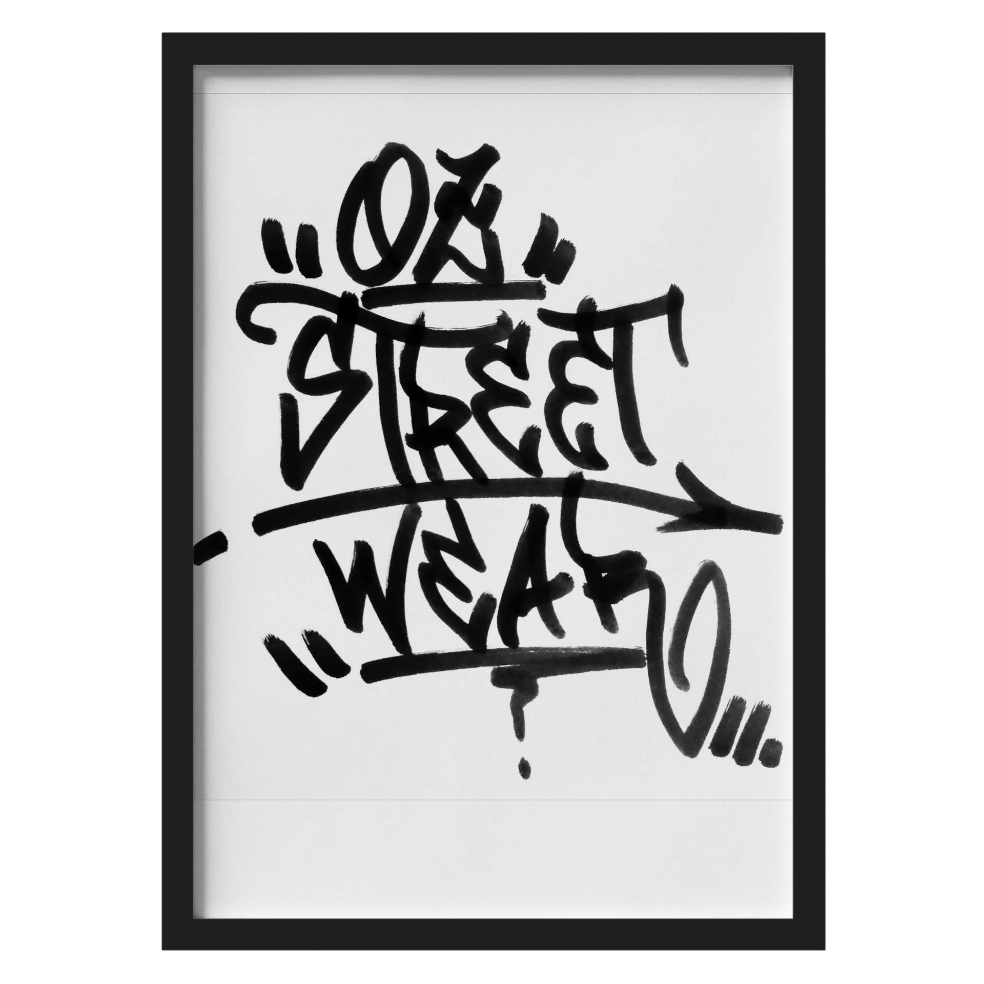 Quadro A3 Tag Vidro de Oz Streetwear — imagem 1 de 3