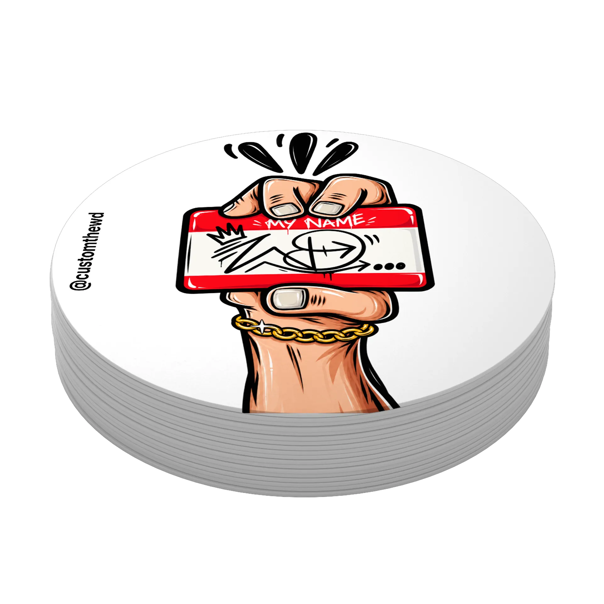 Porta-copos personalizado - My Name Graffiti  de Custom The WD — imagem 3 de 3