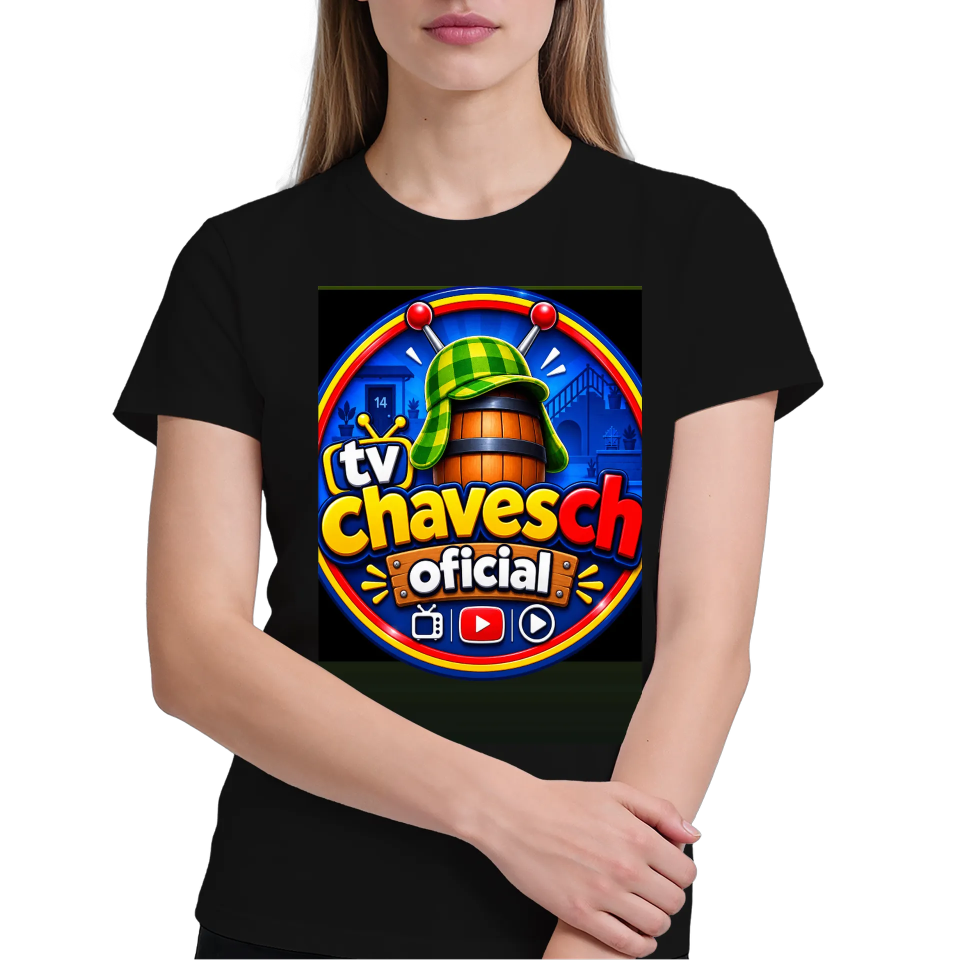 Camiseta personalizada tvchaveschoficial  de Tvchaveschoficial  — imagem 3 de 6