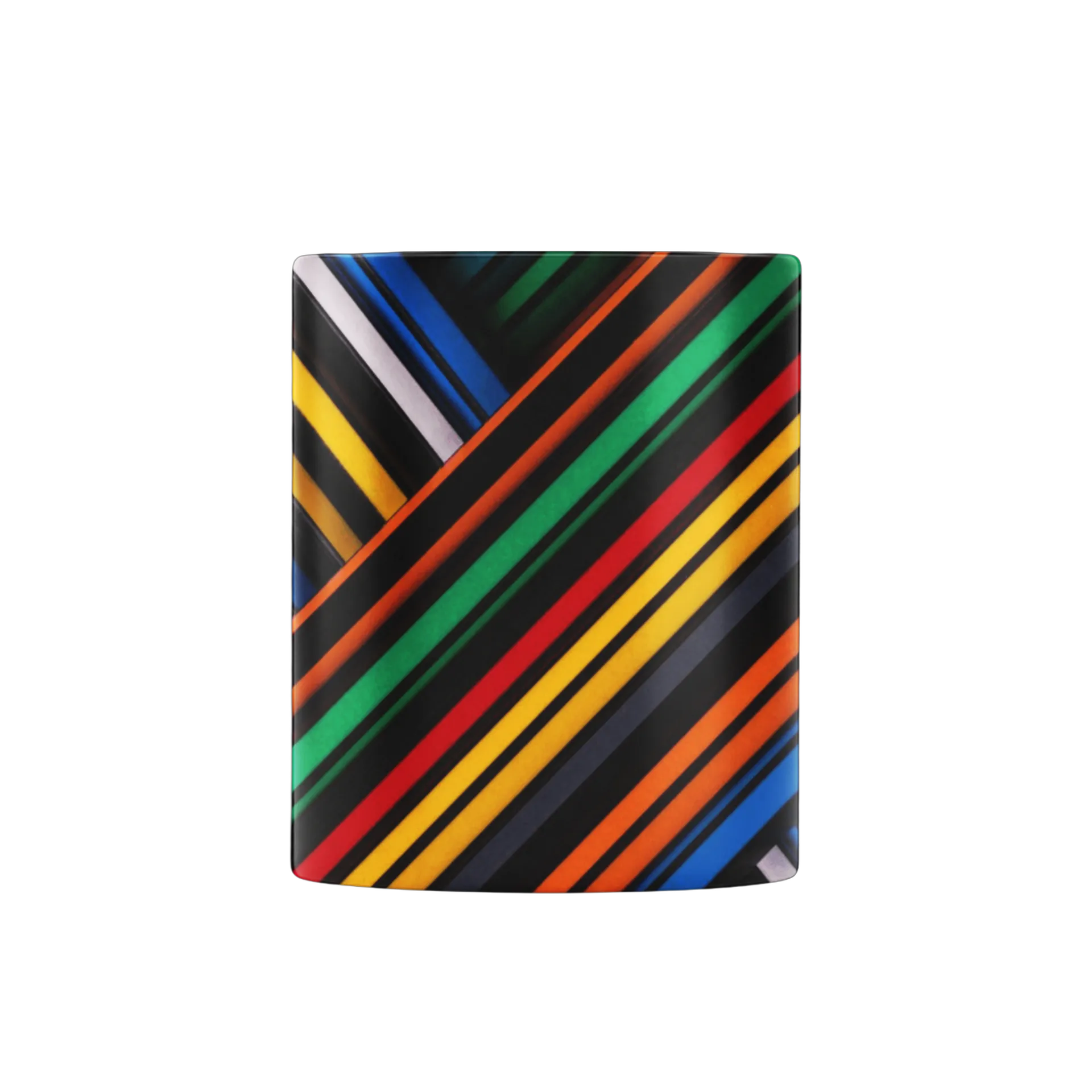 Caneca Porcelana Estampa Multicolorida 325ml - Imagem 2