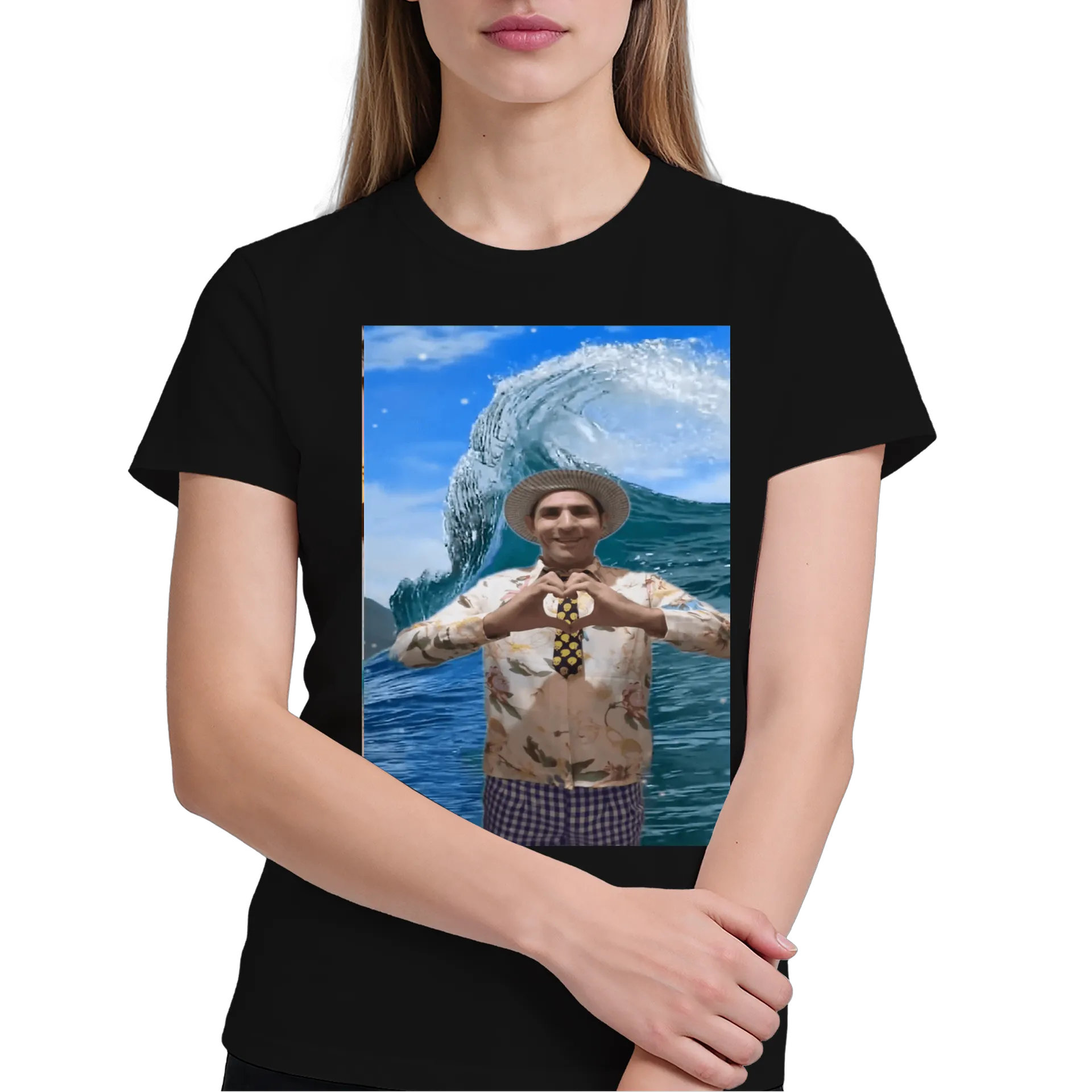 Camiseta Estampa Praia Pôr do Sol 100% Algodão de cleodearaujo — imagem 3 de 6