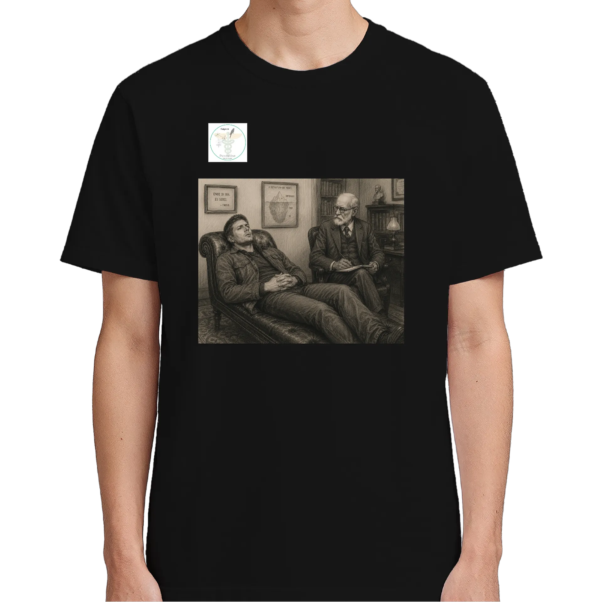 Camiseta Estampa Psicologia Freud 100% Algodão - Imagem 5