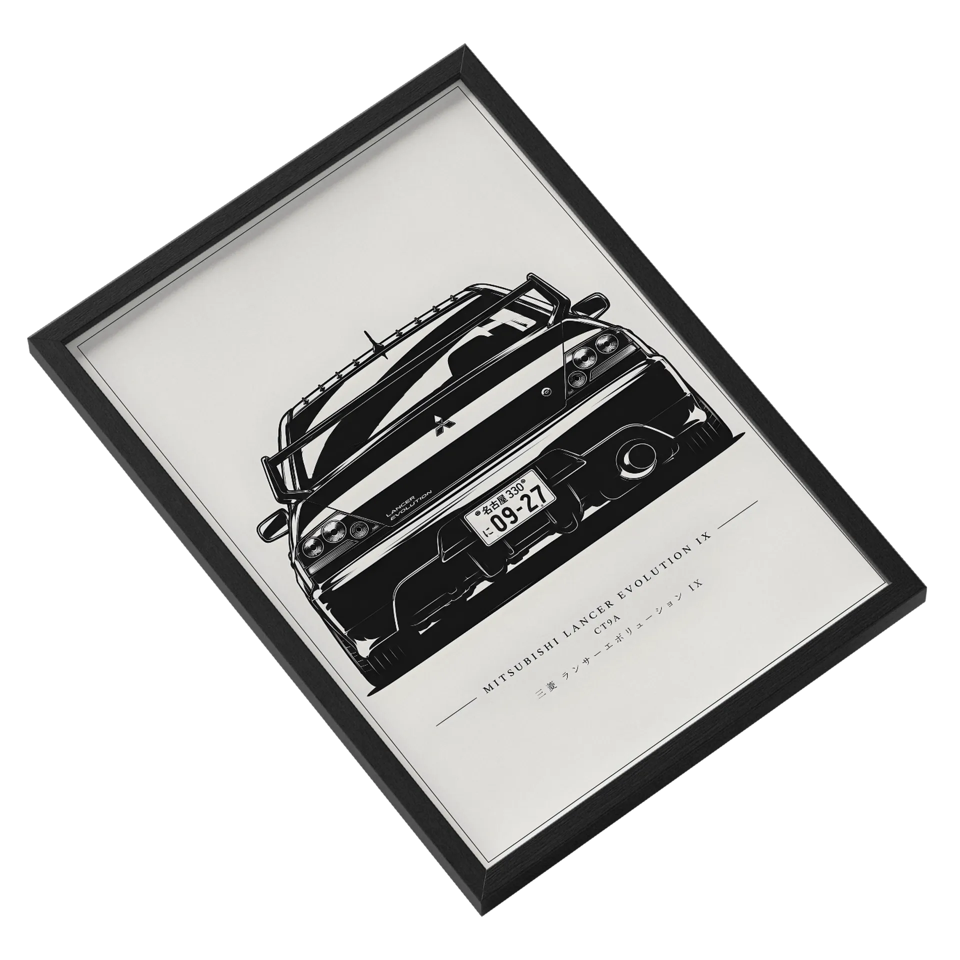 Quadro Lancer Evo IX A3 Com Vidro - Imagem 2