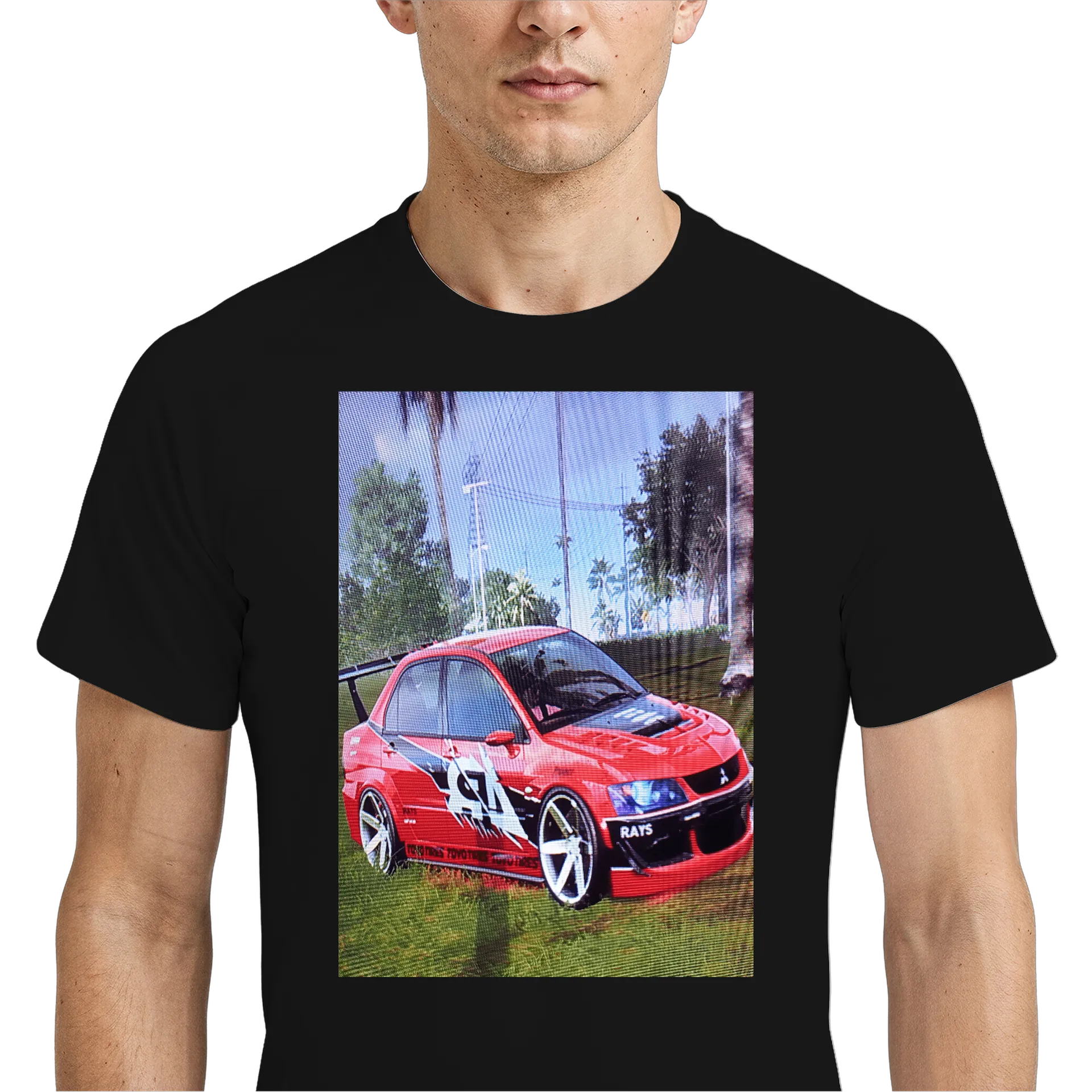 Camiseta Dry Fit Estampa Streamer Neon Preto 100% Poliéster - Imagem 4