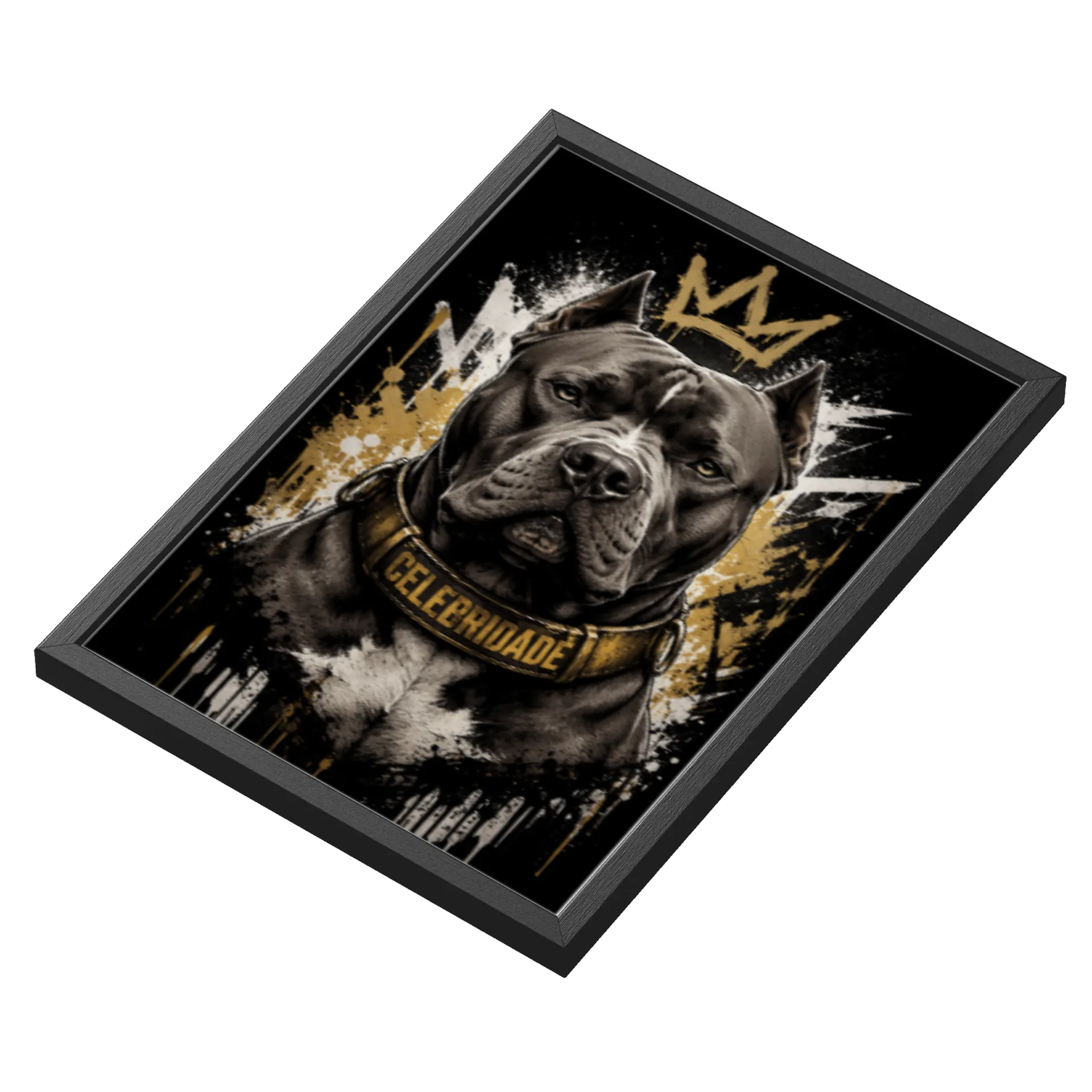 Quadro A3 personalizado pitbull celebridade - Imagem 3