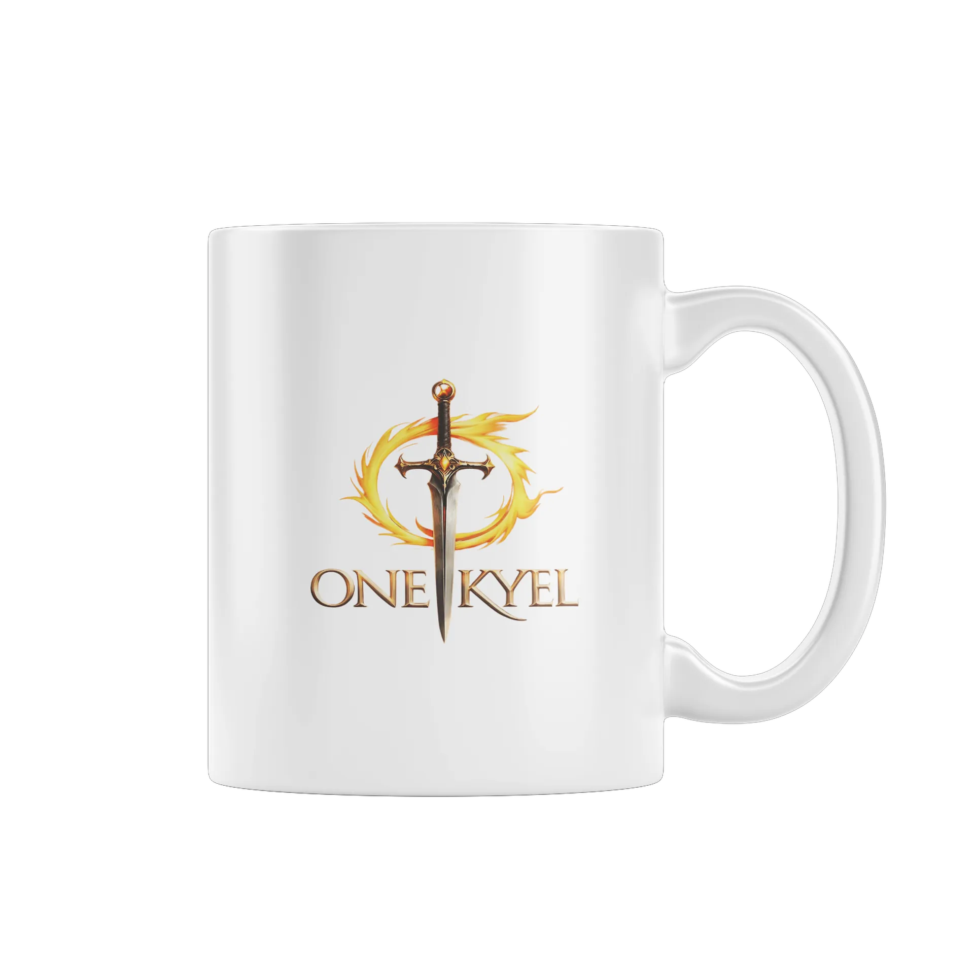 Caneca Porcelana Logotipo One Kyel Branco 325ml de One Kyel
