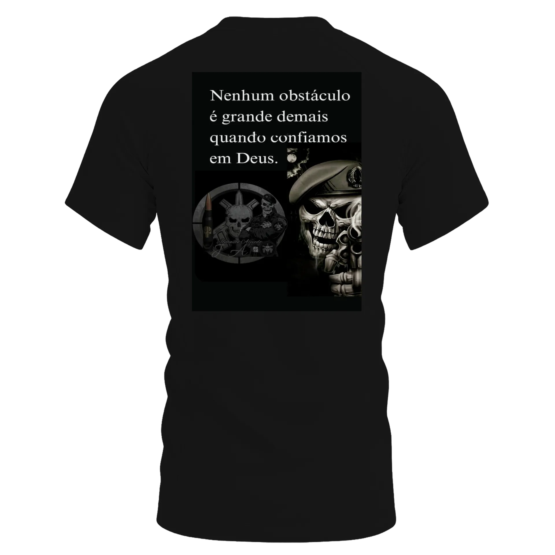 Camiseta Dry Fit Caveira Militar Estampada 100% Polyester de @oficialDavidBlack