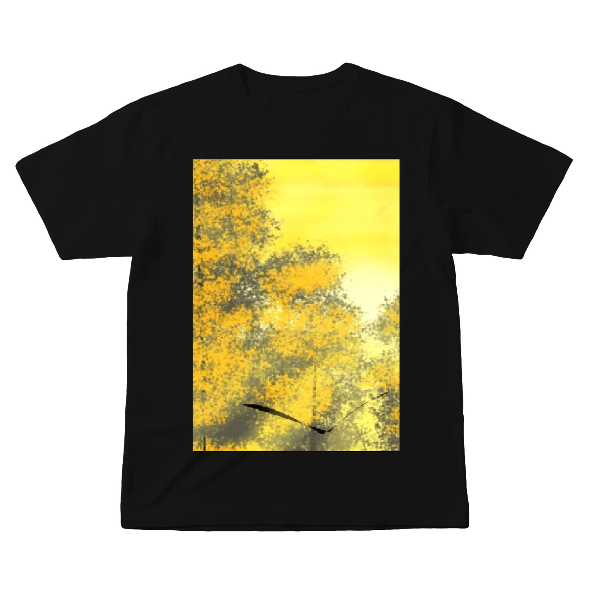 Camiseta Paisagem de Outono Estilo Impressionista 100% - Imagem 1