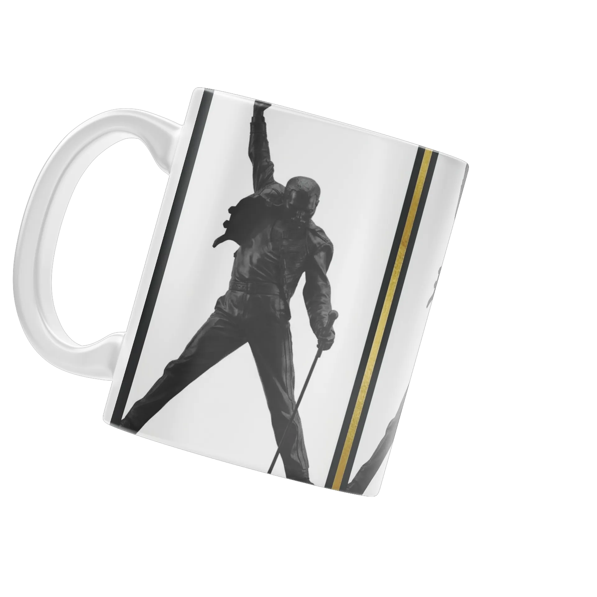 Caneca Porcelana Estilizada Freddie Mercury 325ml de Caneca Store — imagem 3 de 4