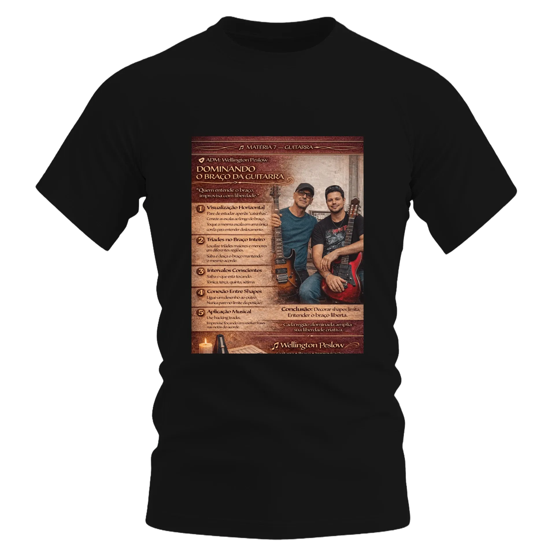 Camiseta Adm Guitar 1 de Fernando Carvalho 