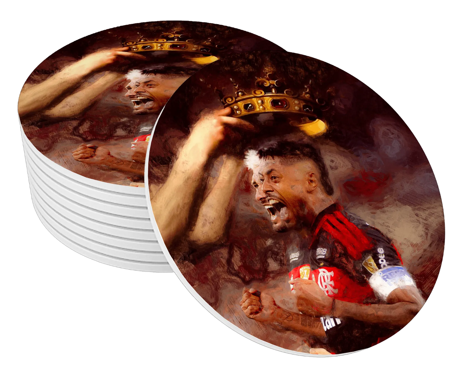 Porta-copos do Arrascaeta e Bruno Henrique  de Janilson CRF10