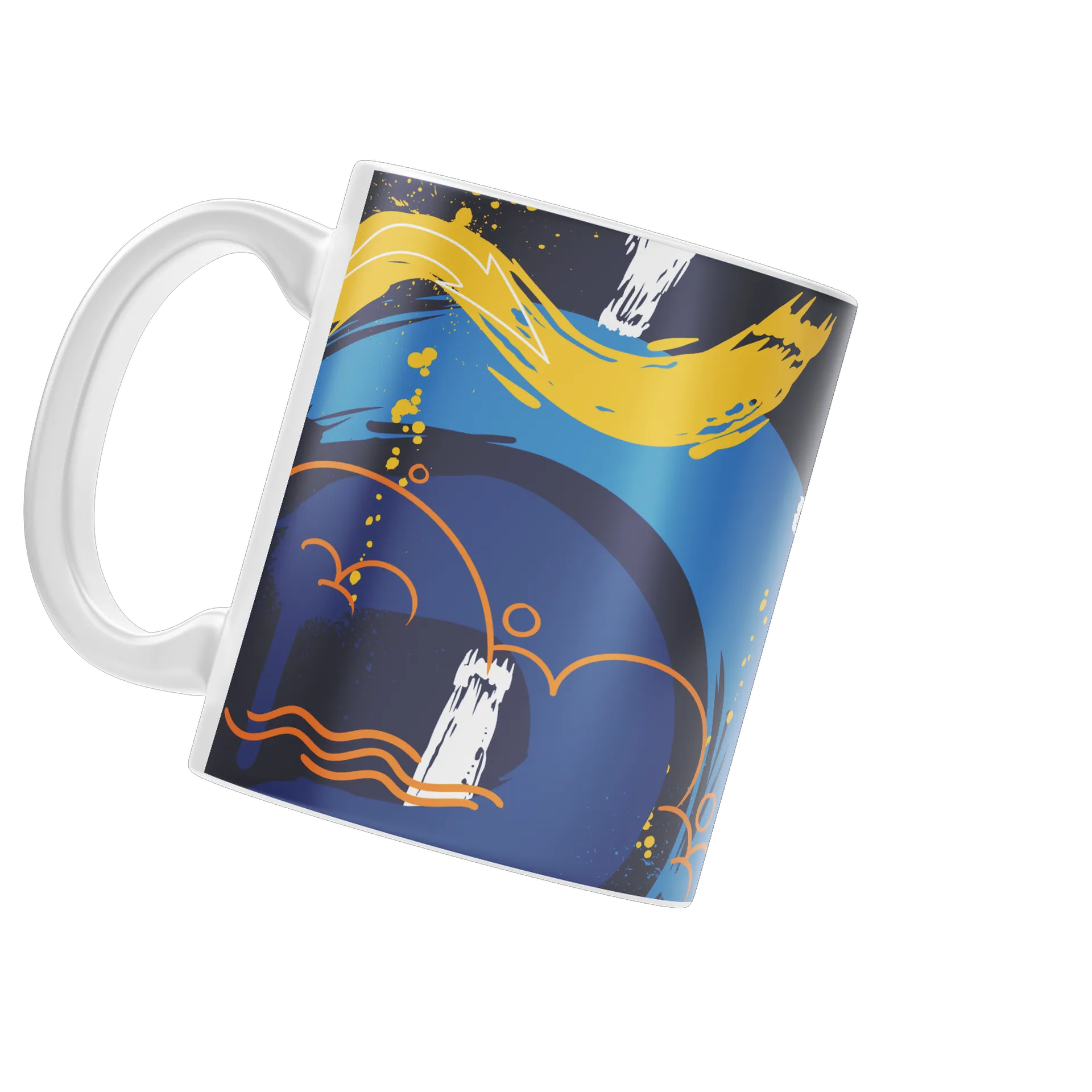 Caneca Estampa Abstrata em Pinceladas de Infinity History — imagem 3 de 4