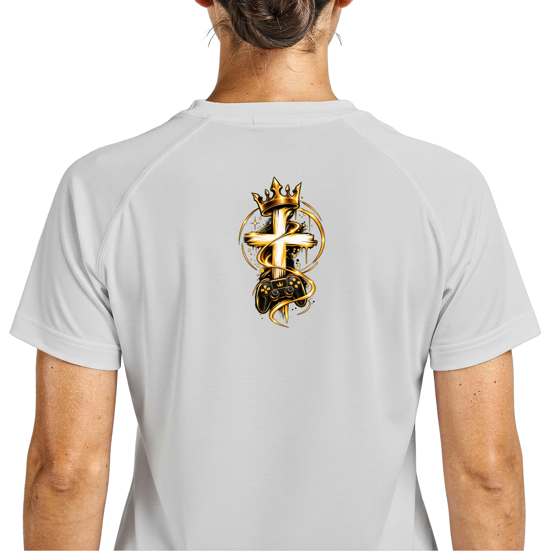 Camiseta Dry Fit Deus é a Minha Gameplay Respirável de LivesDoPapai — imagem 5 de 6