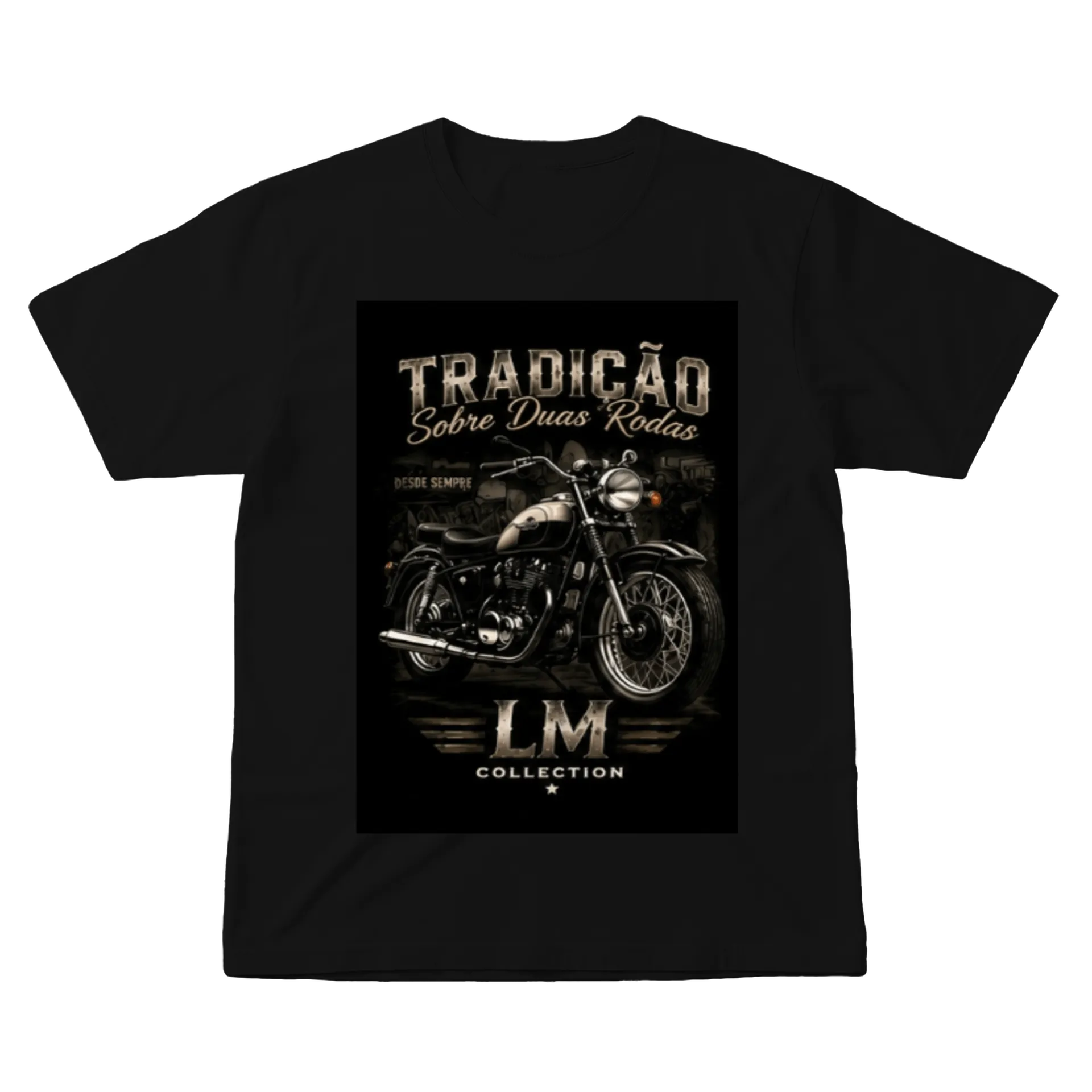 Camiseta Sobre Duas Rodas 100% Algodão - Imagem 1