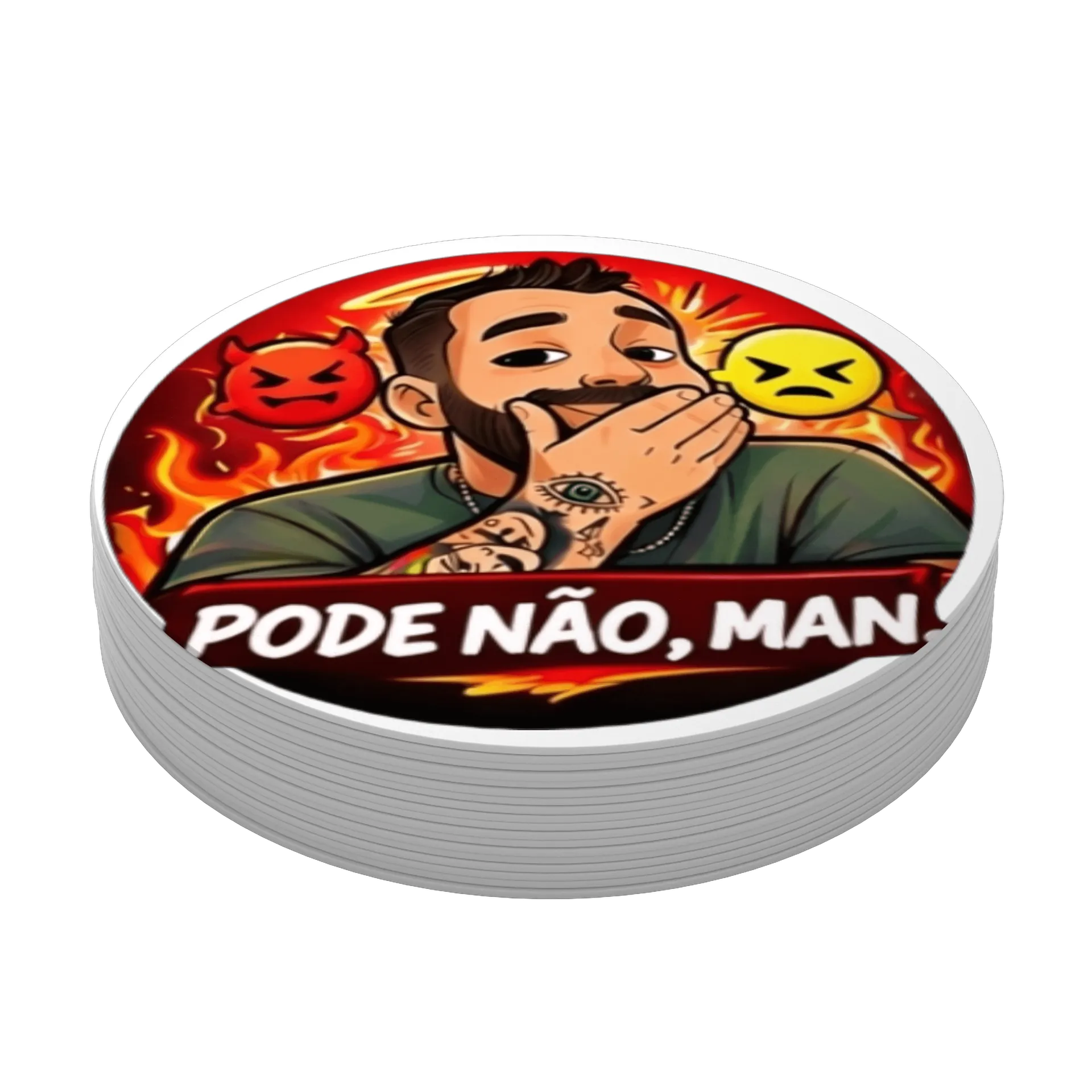 Porta-copos Pode não VERMELHO  - Imagem 4