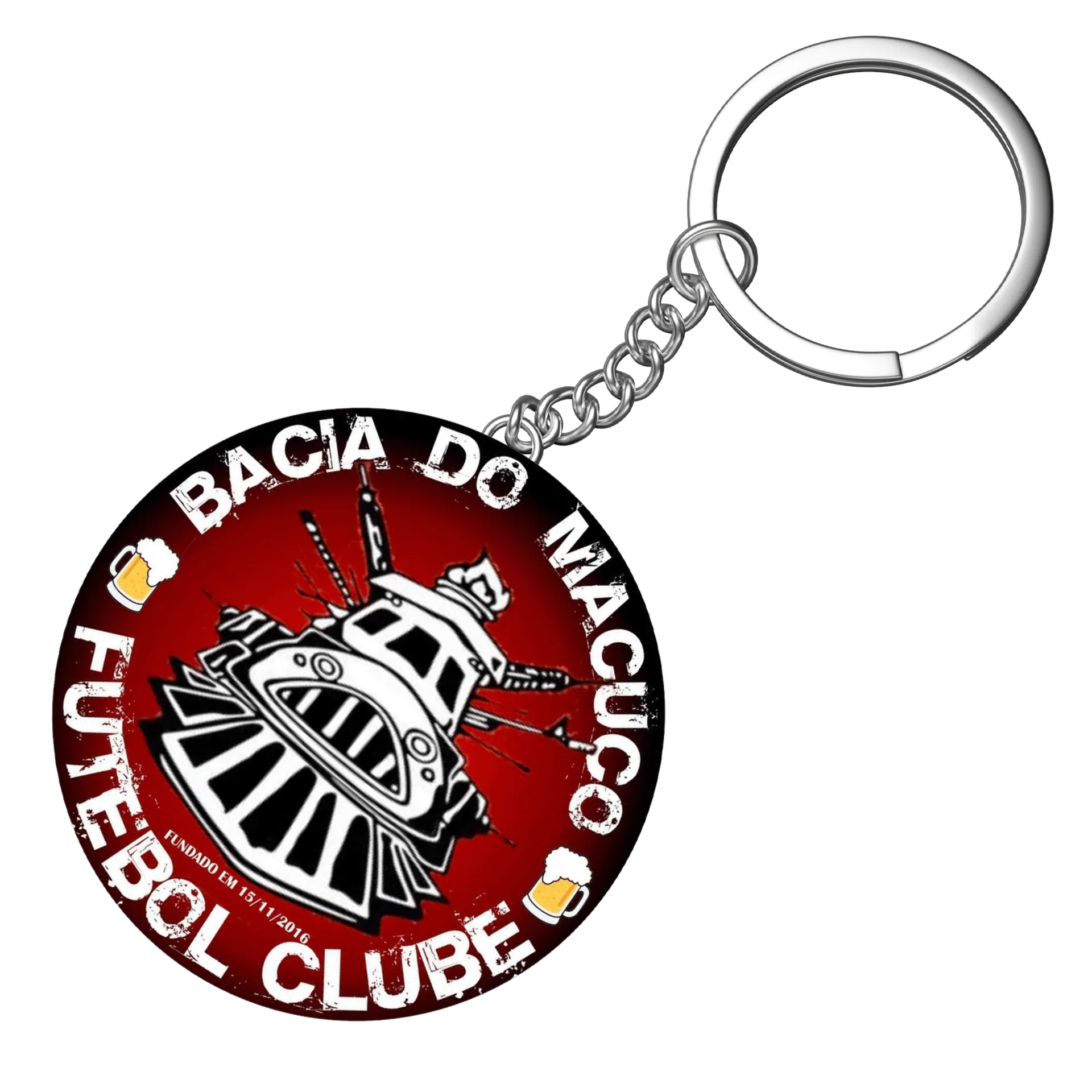 Chaveiro MDF Banda do Macuco Bola Club Beleza Biol de andersondacostasaraiva — imagem 3 de 3