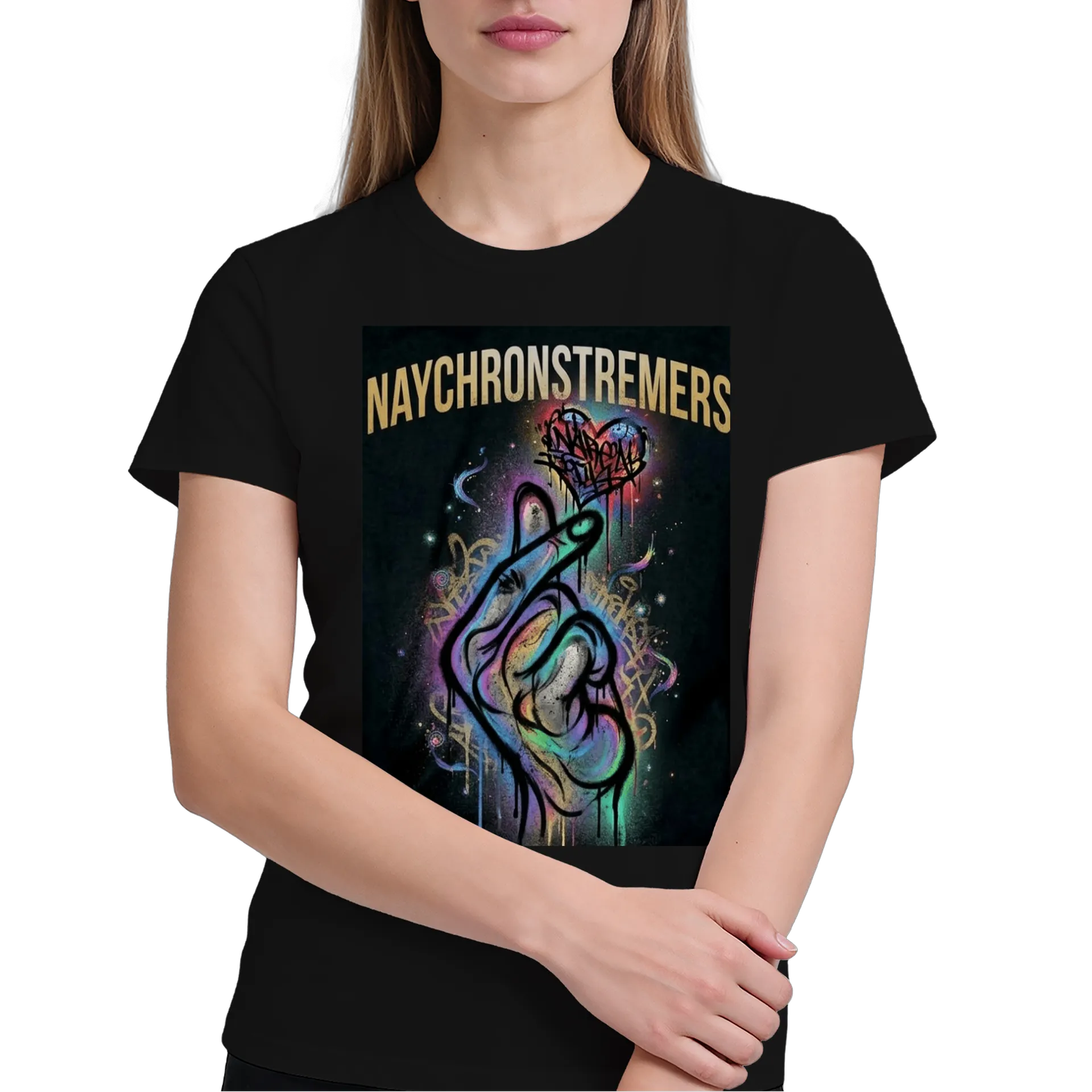 Camiseta Naychron Streamers Arte Graffiti 100% Algodão - Imagem 3