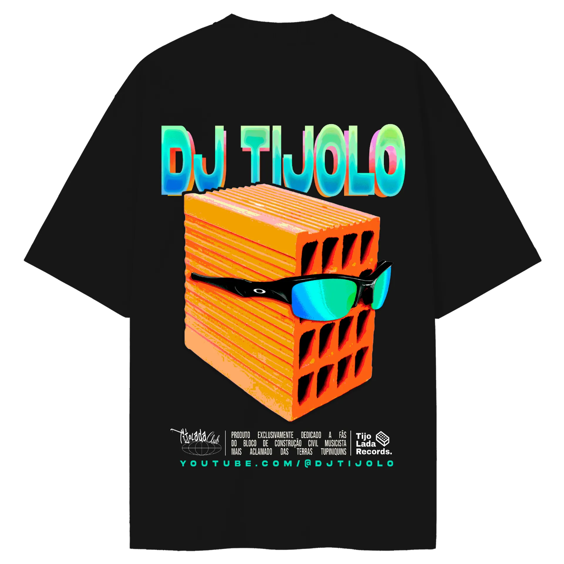Camiseta Oversized DJ TIJOLO Clássica - Costas - Imagem 6