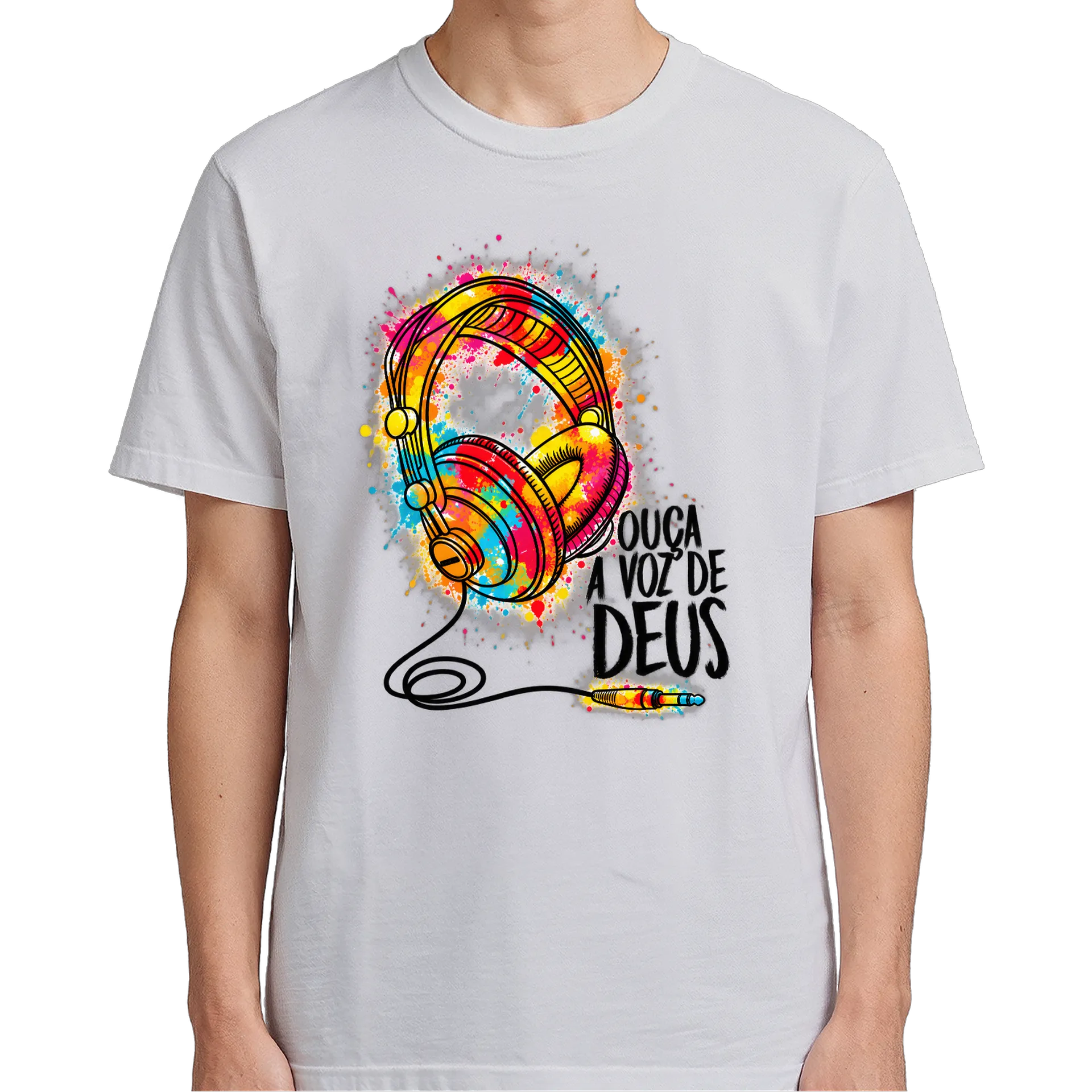 Camiseta Ouça A Voz De Deus 100% Algodão - Imagem 6