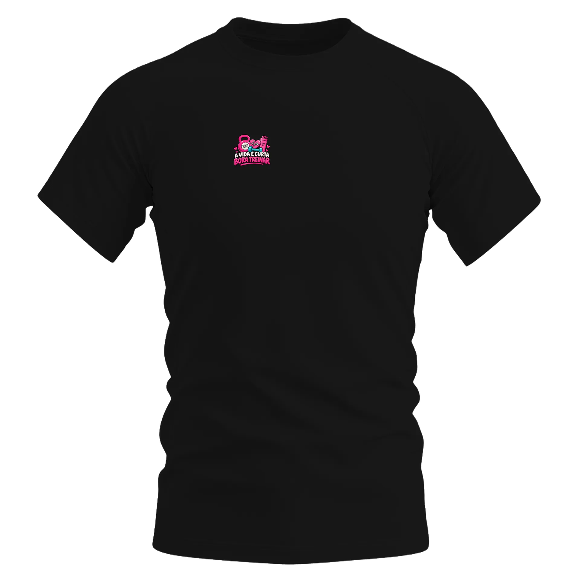 Camiseta Dry Fit Estampa Tipográfica A Vida É Curta Bora de Ana — imagem 3 de 6