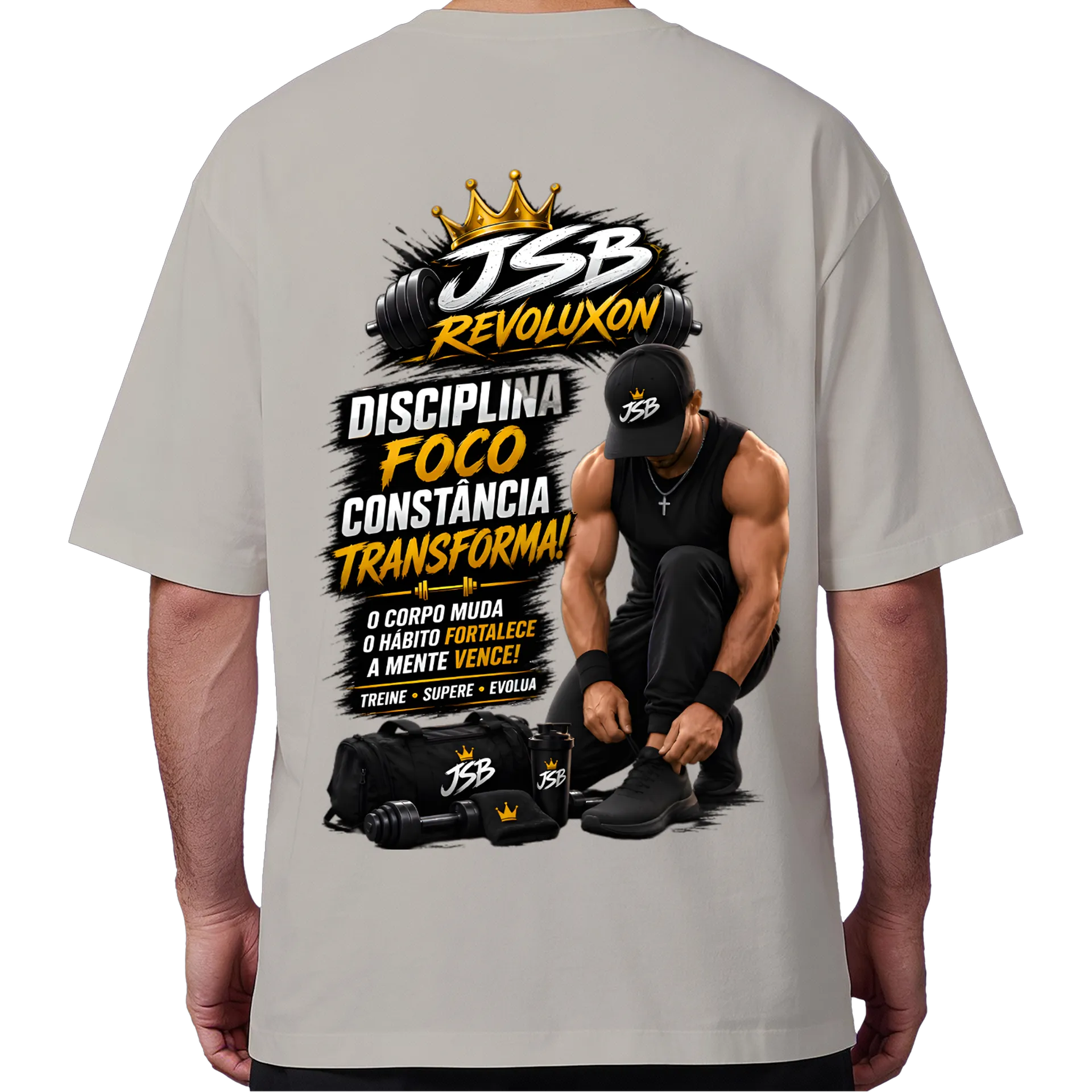 Camiseta jsbrevoluxon Oversized de silvasilvatitansjsb — imagem 6 de 6
