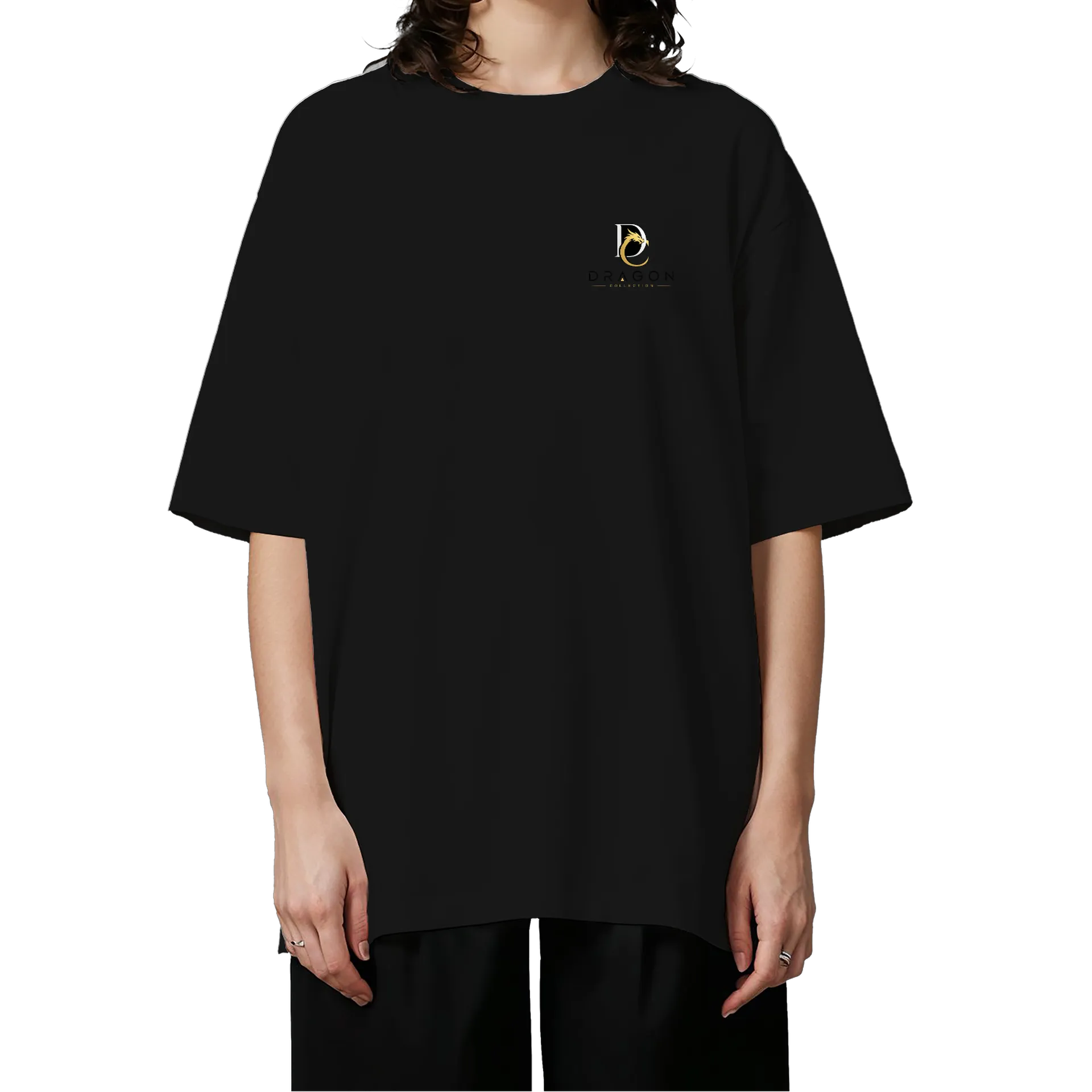 Camiseta Oversized Dragão Estilizado 100% Algodão - Imagem 3