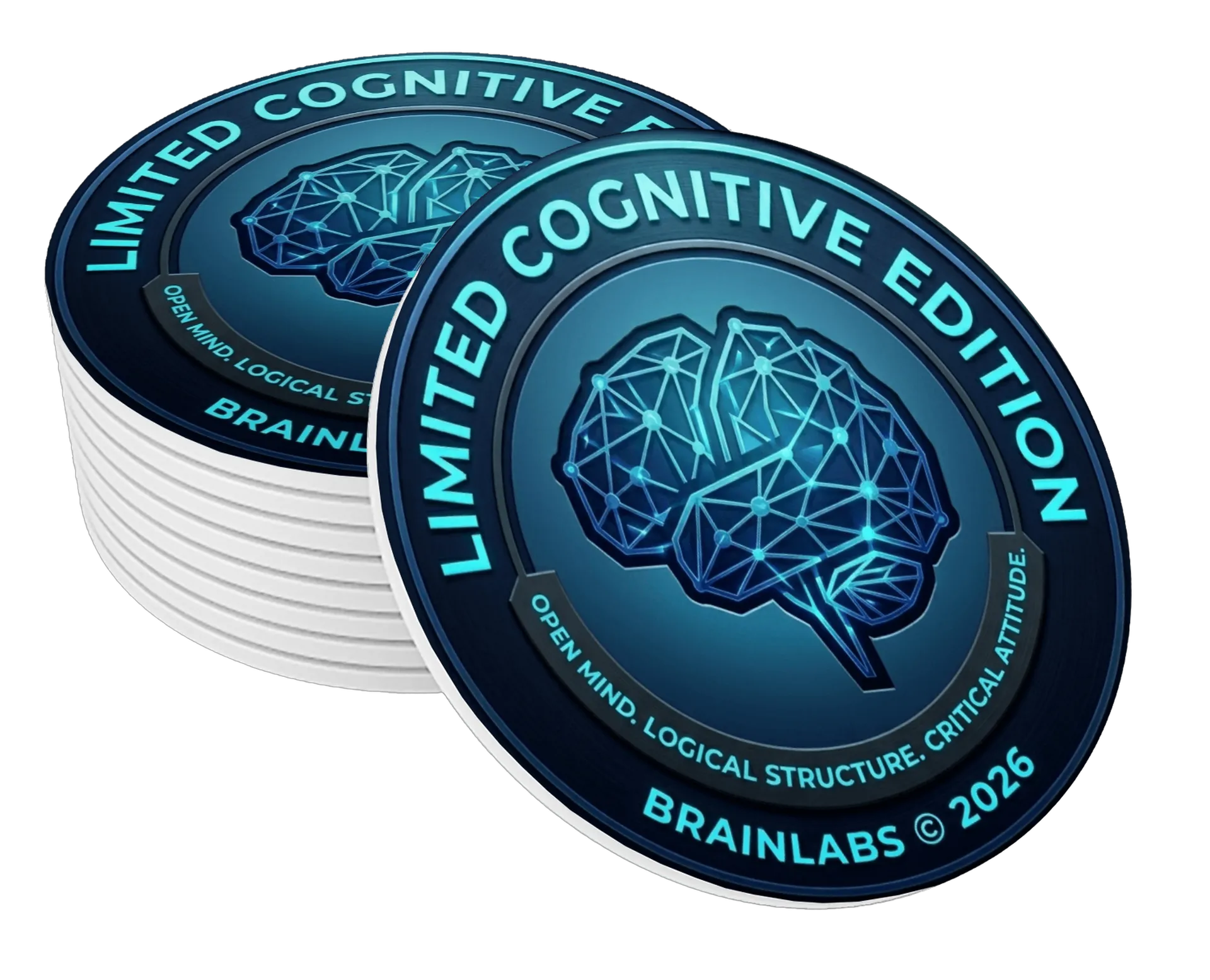 Porta-copo MDF Edição Cognitiva Limitada 10x10cm - Imagem 1