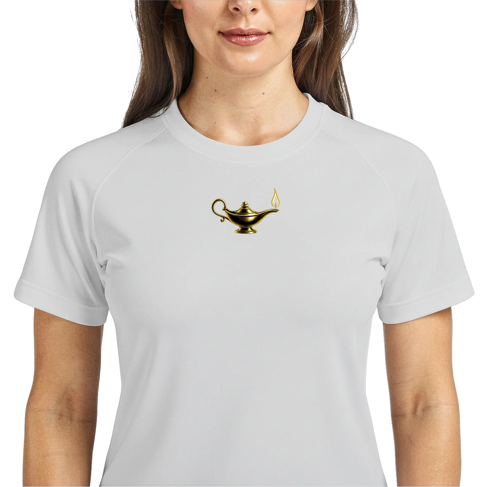 Camiseta Dry Fit Lâmpada Mágica Estampa Tipográfica 100% - Imagem 3