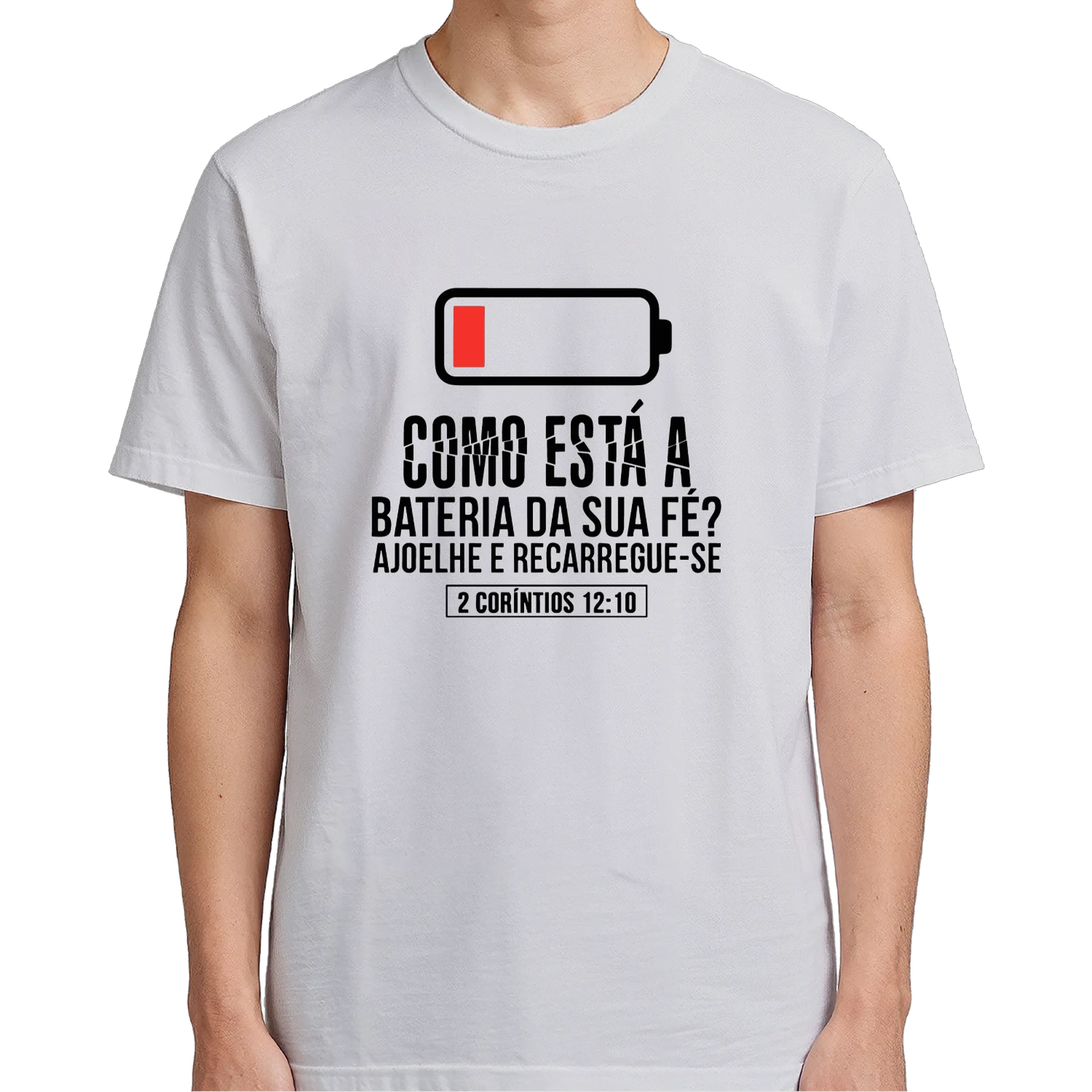 Camiseta Tipográfica Bateria da Fé 100% Algodão - Imagem 5