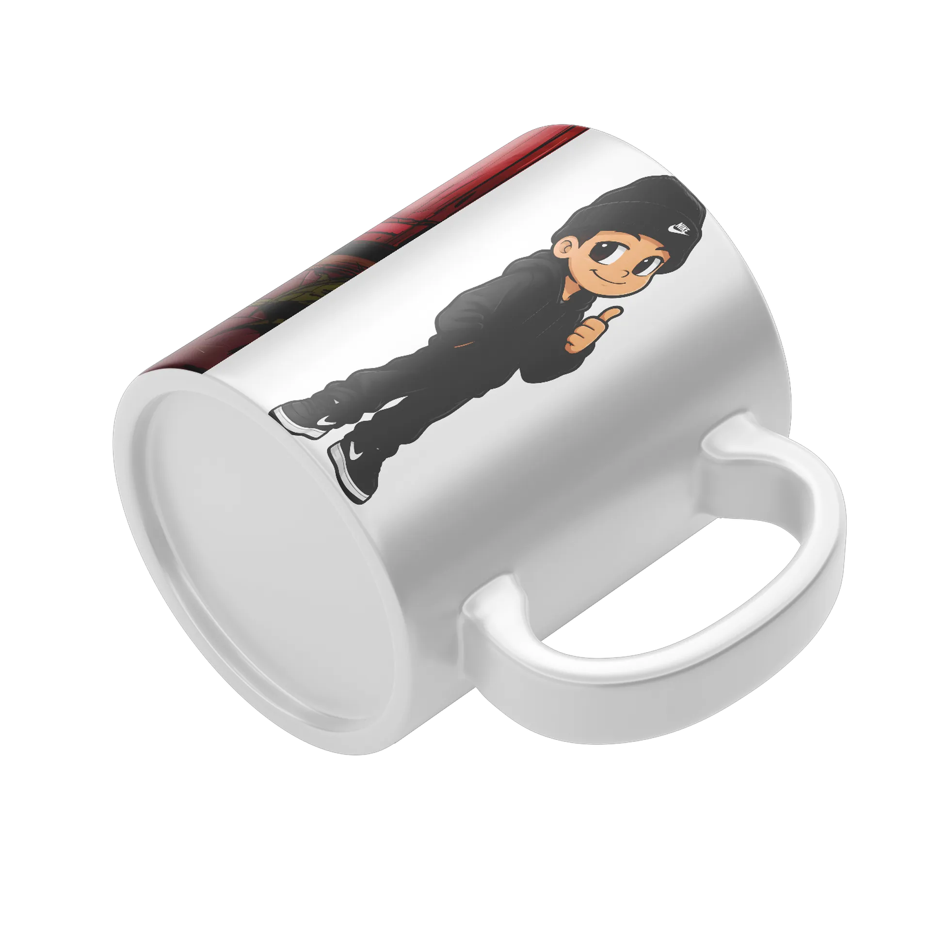 Caneca Porcelana Gato Silhueta 325ml de Luiz — imagem 4 de 4